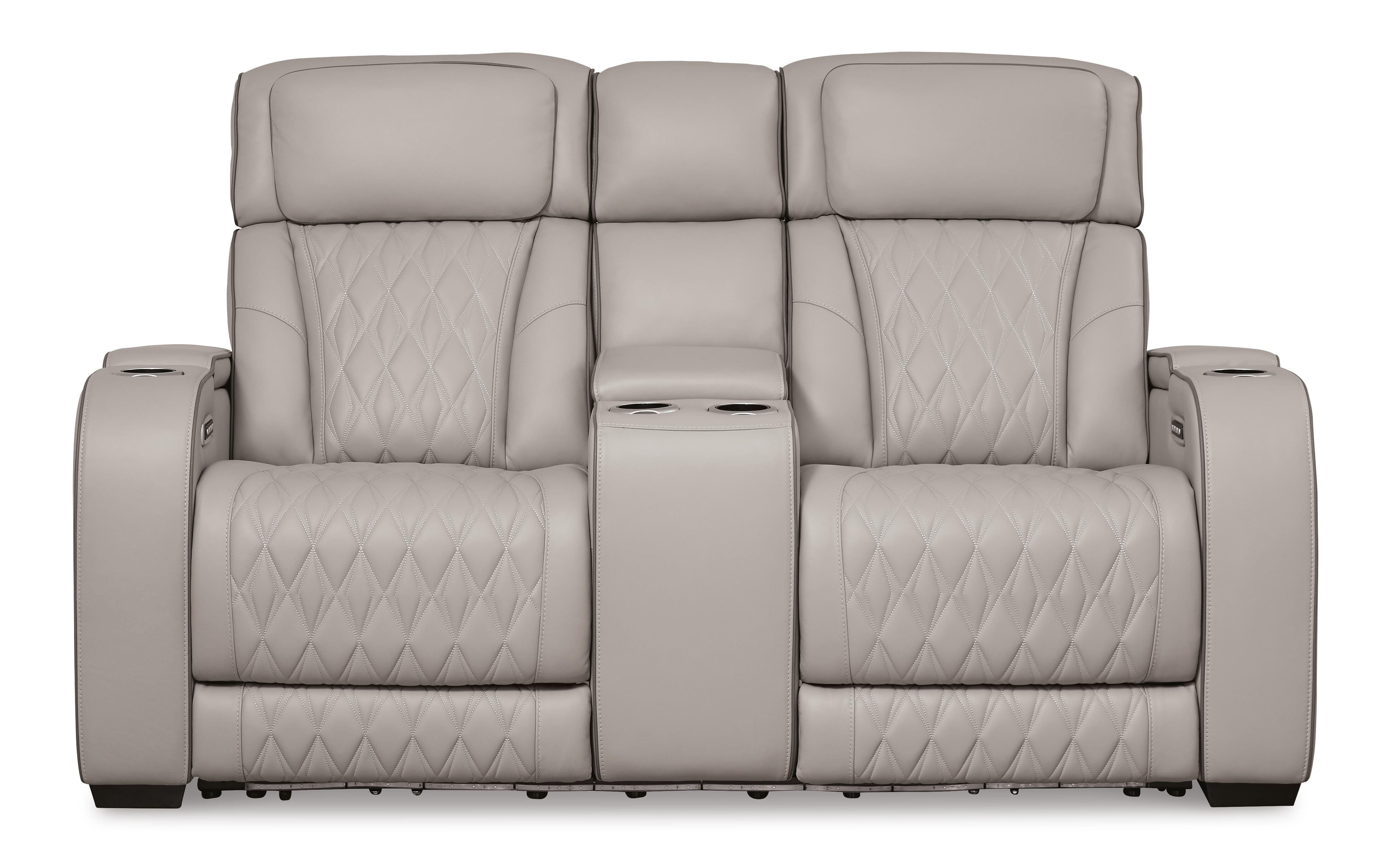 Boyington Power Reclining Loveseat with Console - Luxury Home Furniture (MI)