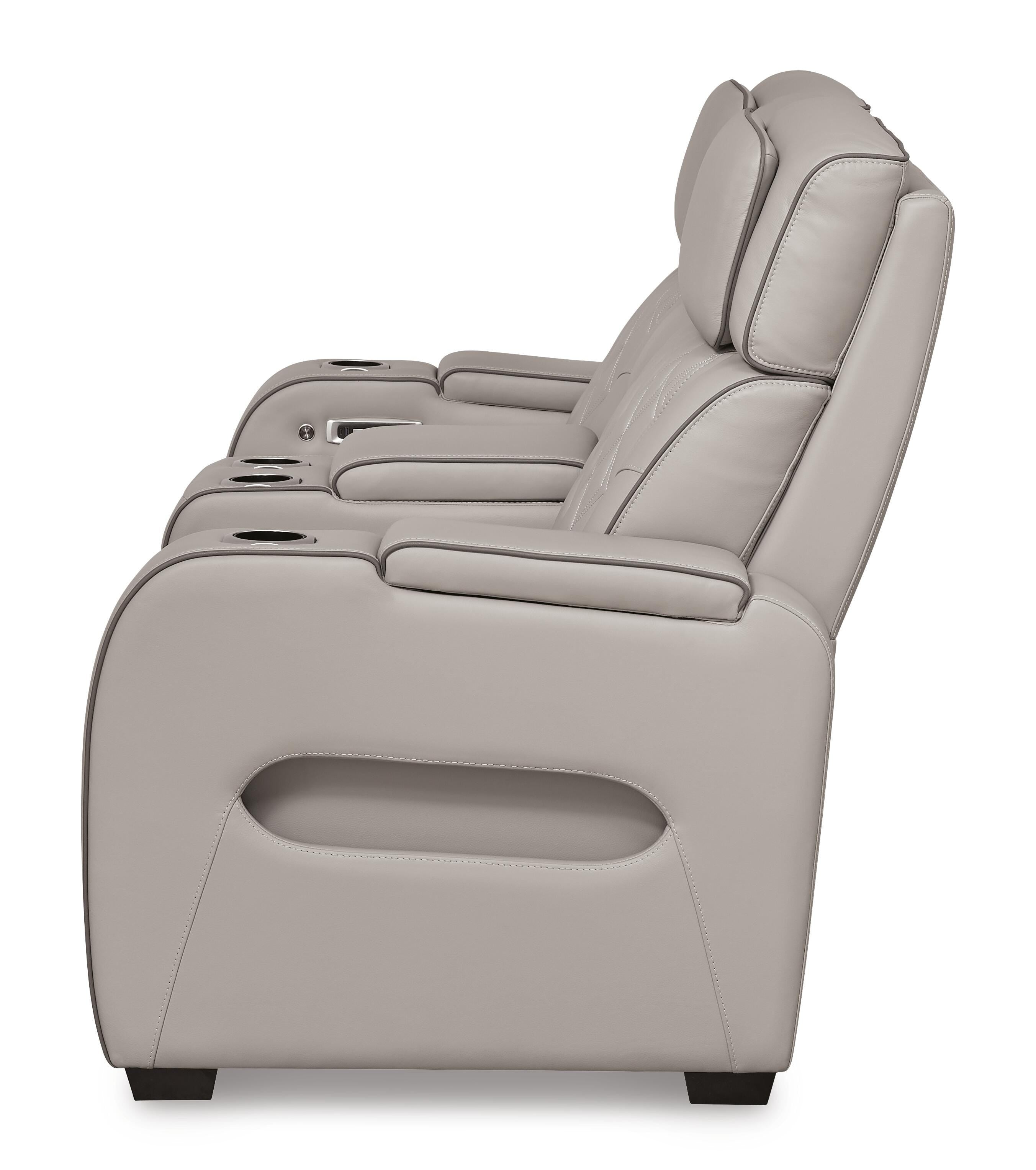 Boyington Power Reclining Loveseat with Console - Luxury Home Furniture (MI)