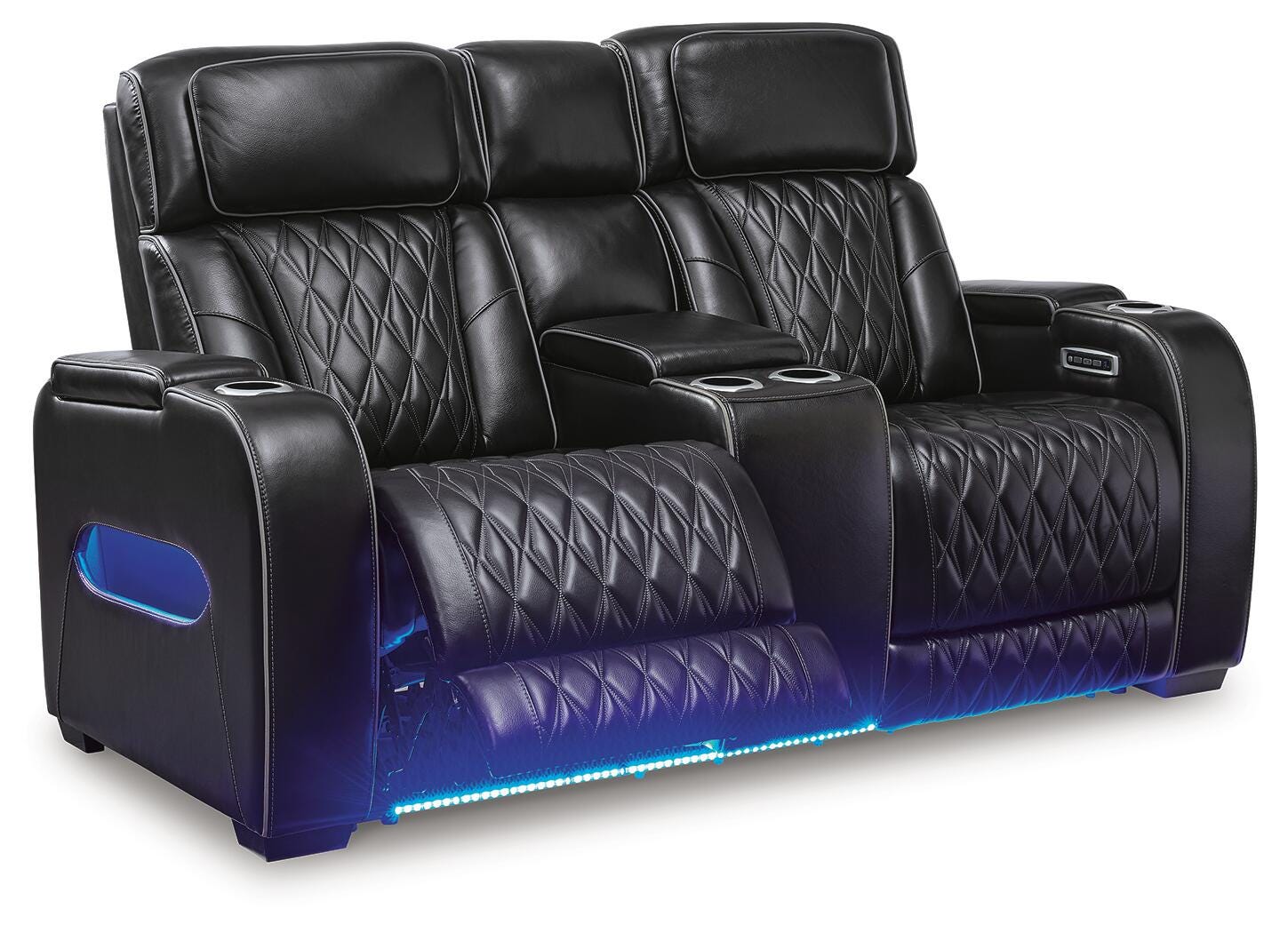 Boyington Power Reclining Loveseat with Console - Luxury Home Furniture (MI)