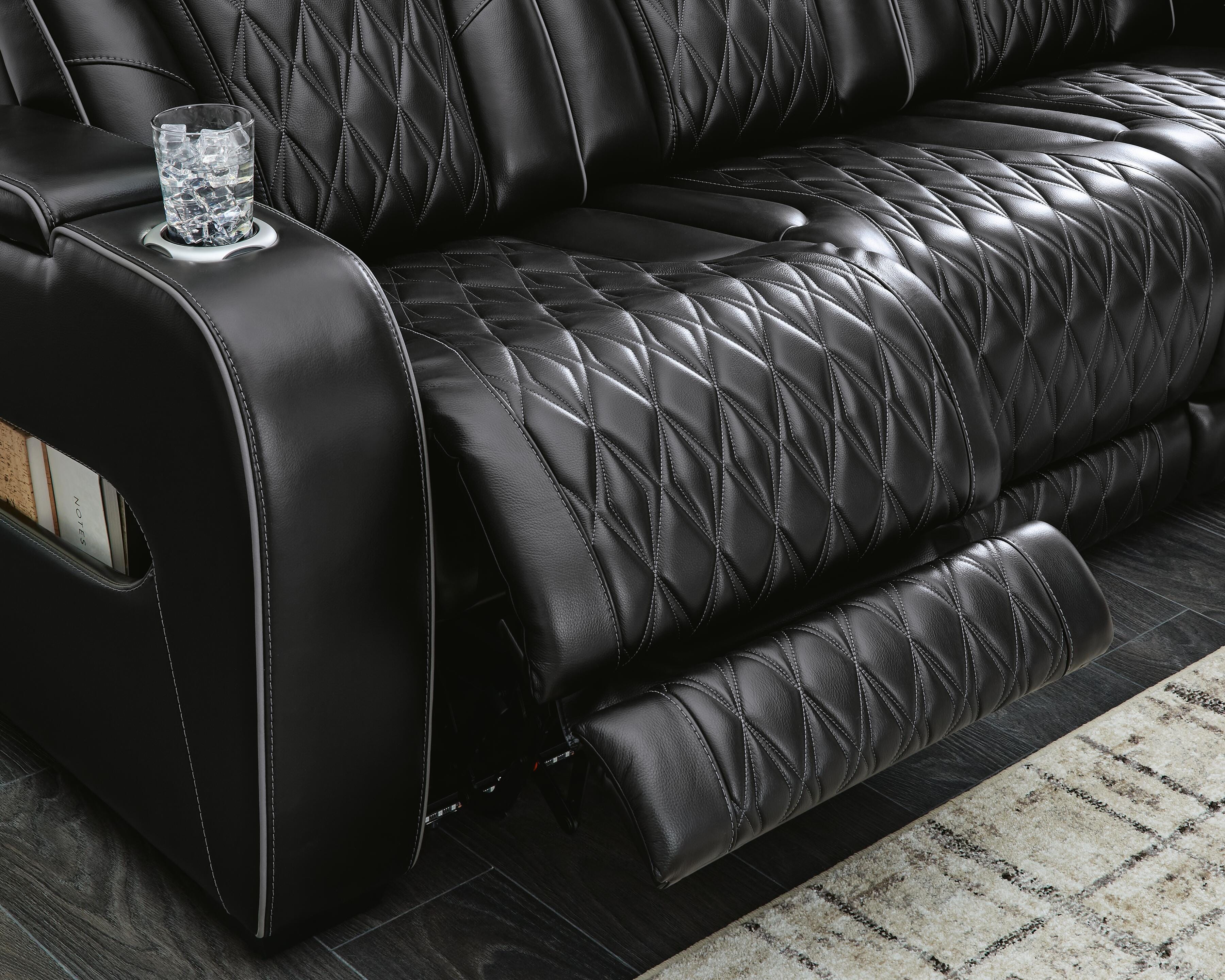 Boyington Power Reclining Loveseat with Console - Luxury Home Furniture (MI)