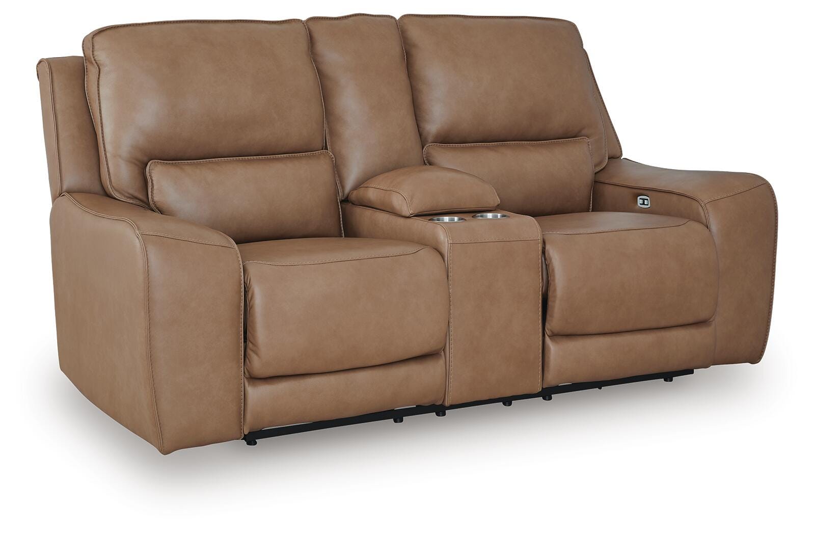 DeepWakes Power Reclining Loveseat with Console - Luxury Home Furniture (MI)