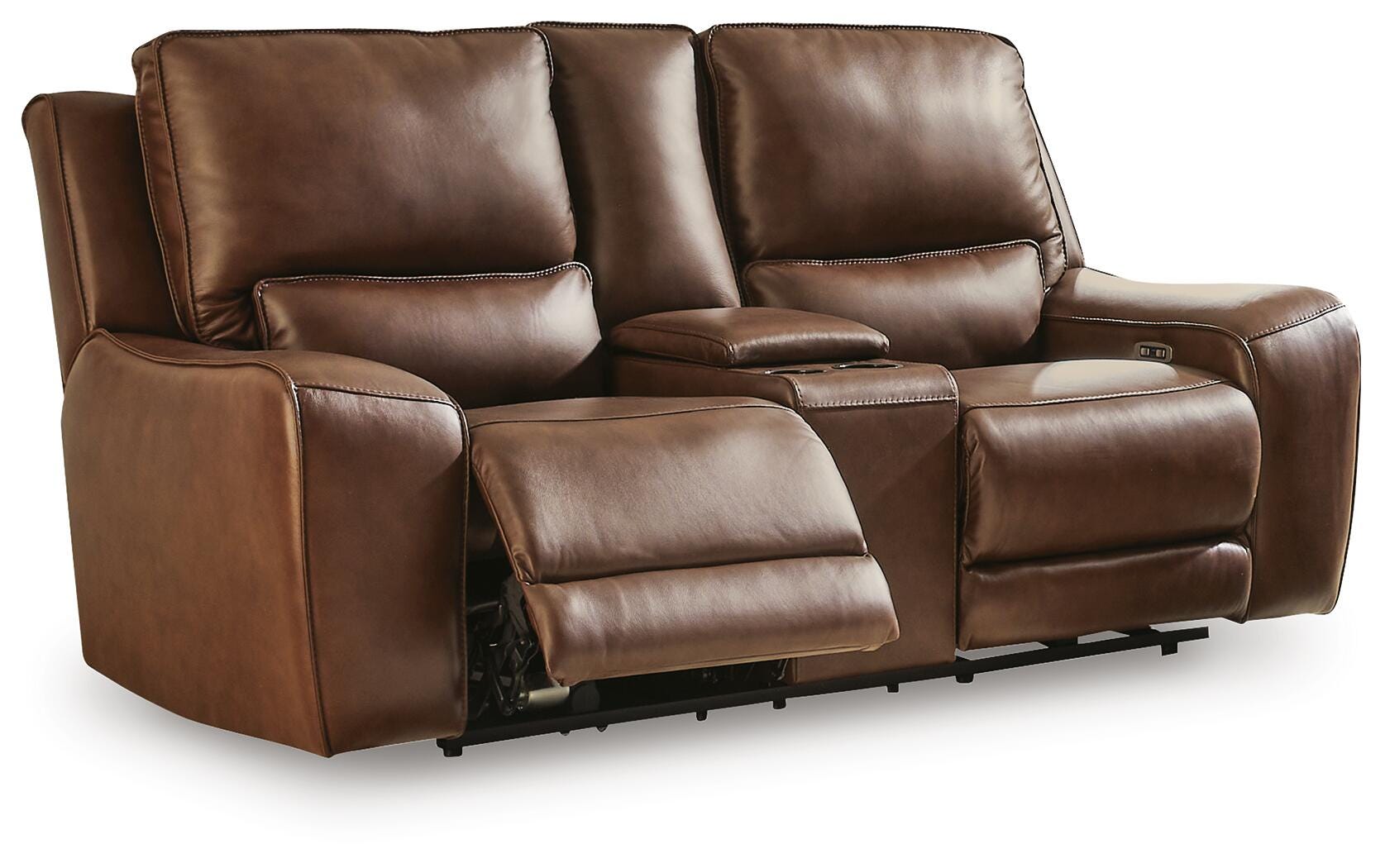 DeepWakes Power Reclining Loveseat with Console - Luxury Home Furniture (MI)