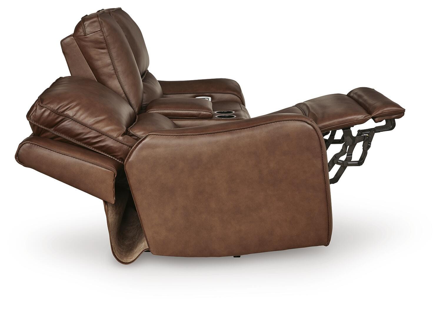 DeepWakes Power Reclining Loveseat with Console - Luxury Home Furniture (MI)