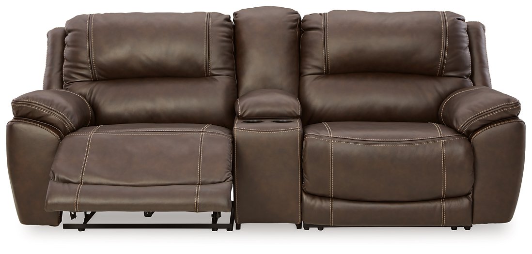 Dunleith 3-Piece Power Reclining Loveseat with Console - Luxury Home Furniture (MI)