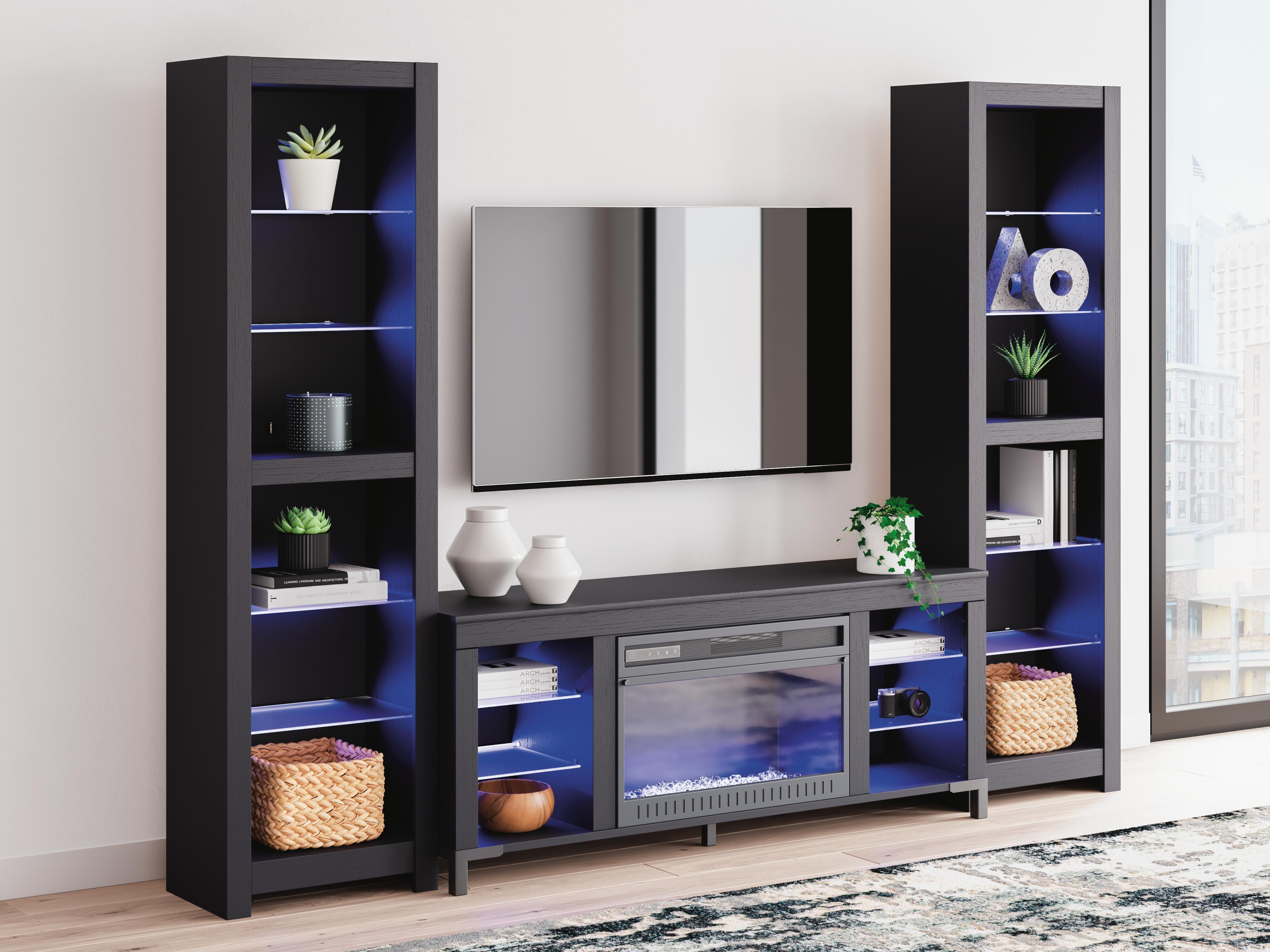 Cayberry Entertainment Center with Electric Fireplace - Luxury Home Furniture (MI)