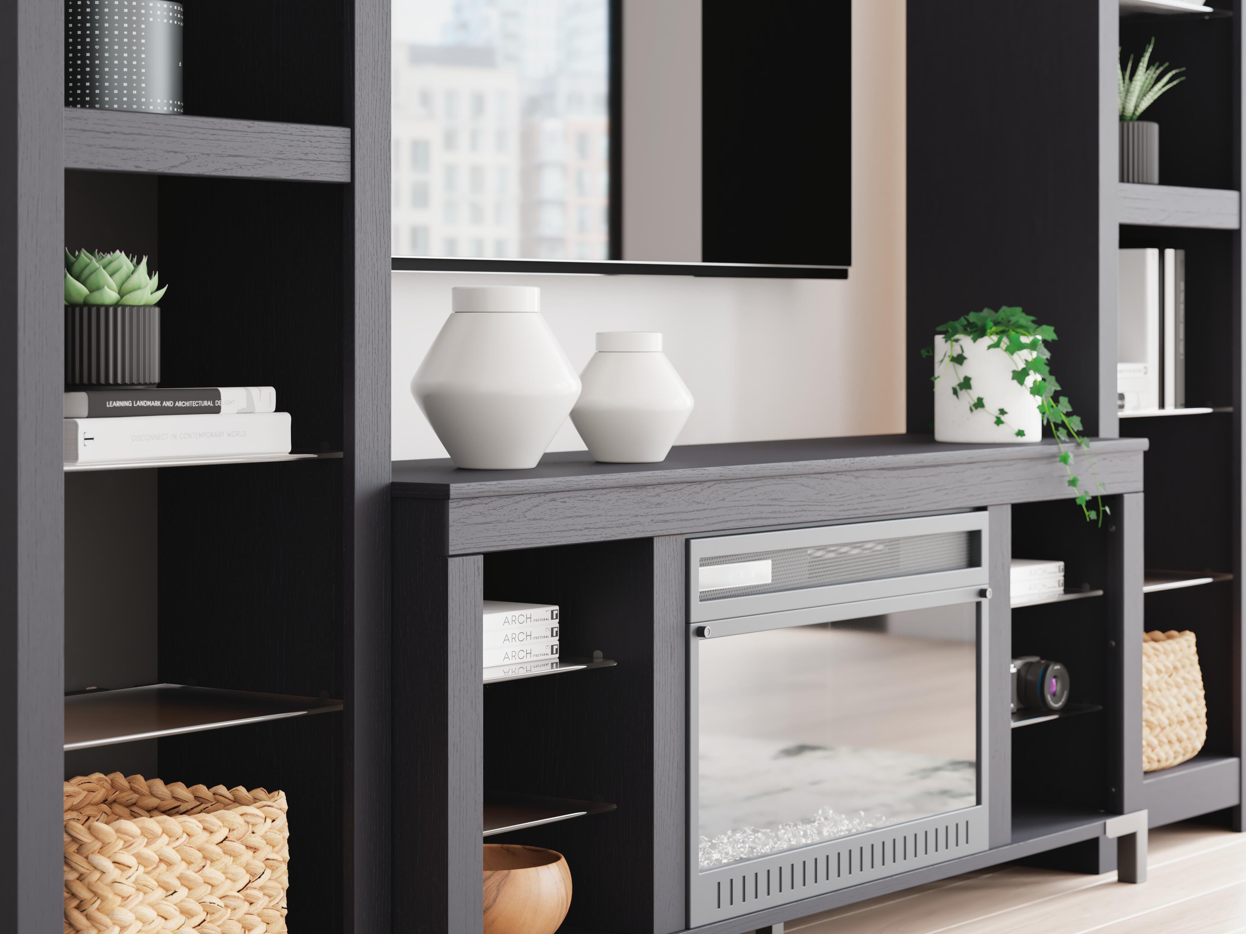 Cayberry Entertainment Center with Electric Fireplace - Luxury Home Furniture (MI)