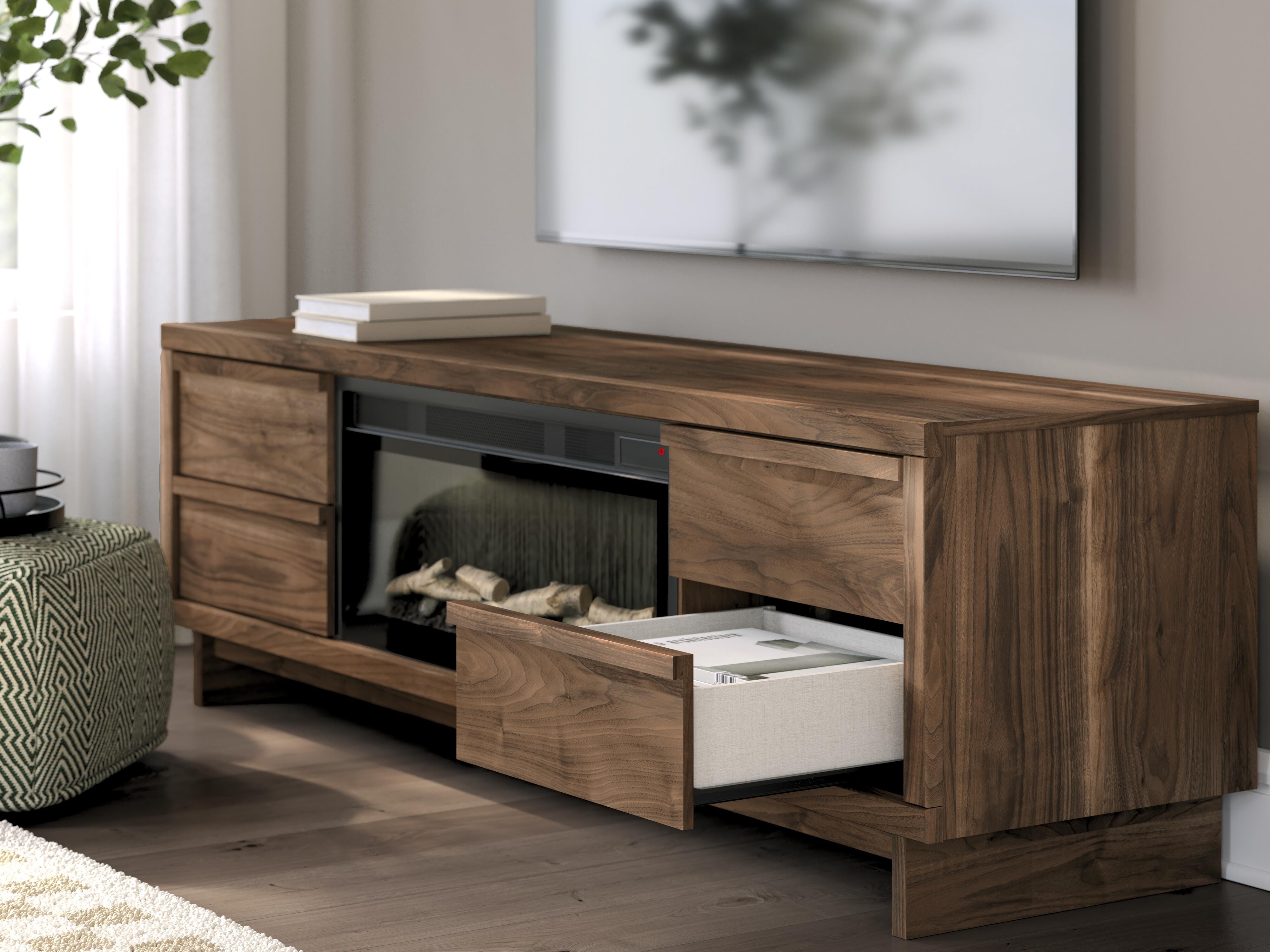 Zadilyn 72" TV Stand with Electric Fireplace - Luxury Home Furniture (MI)