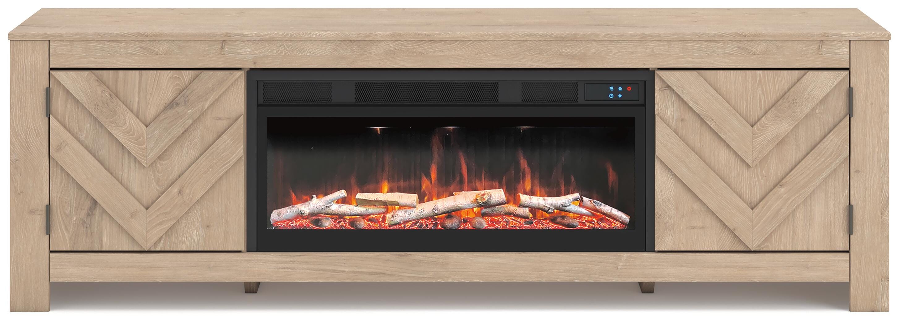 Cayboni 71" TV Stand with Electric Fireplace - Luxury Home Furniture (MI)