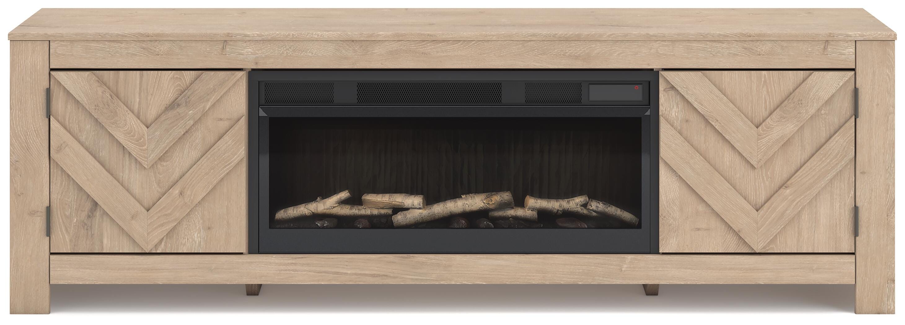 Cayboni 71" TV Stand with Electric Fireplace - Luxury Home Furniture (MI)