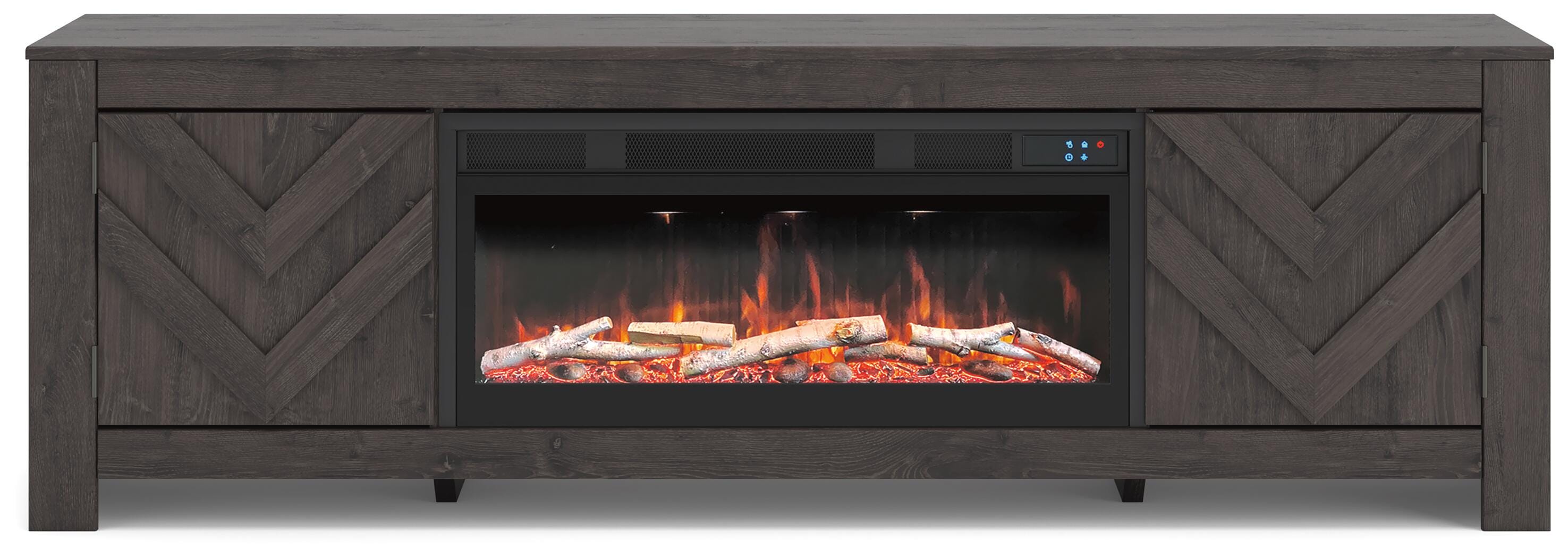 Cayboni 71" TV Stand with Electric Fireplace - Luxury Home Furniture (MI)