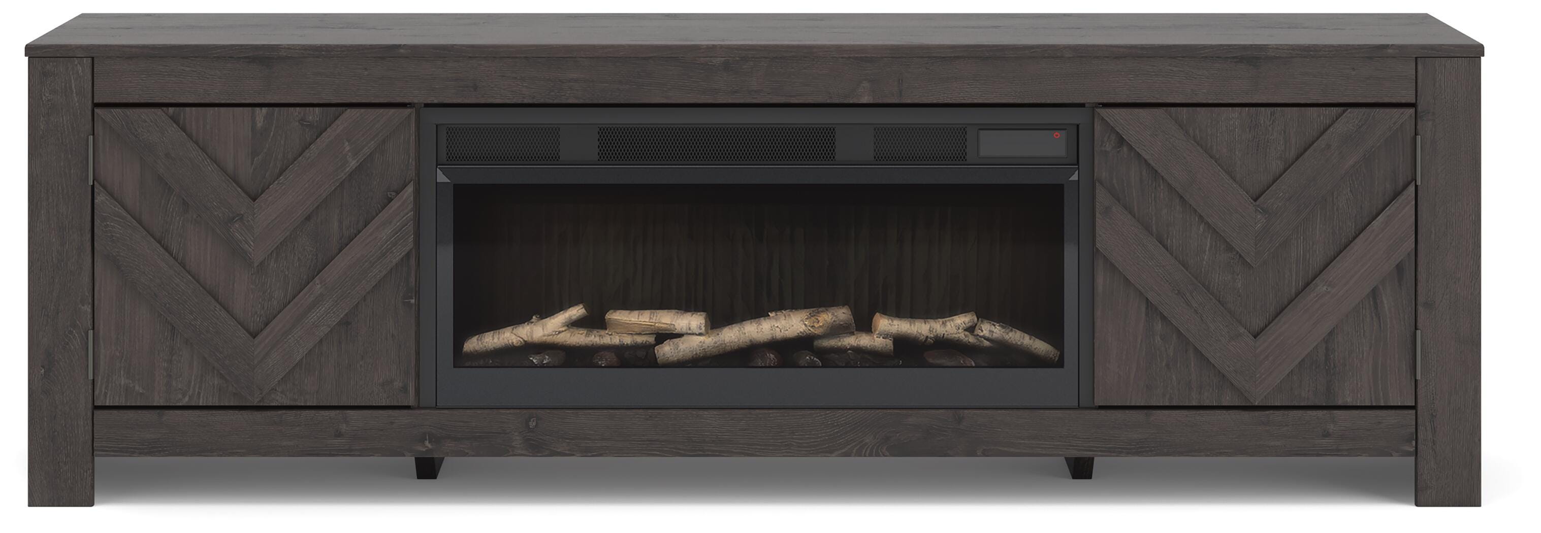 Cayboni 71" TV Stand with Electric Fireplace - Luxury Home Furniture (MI)