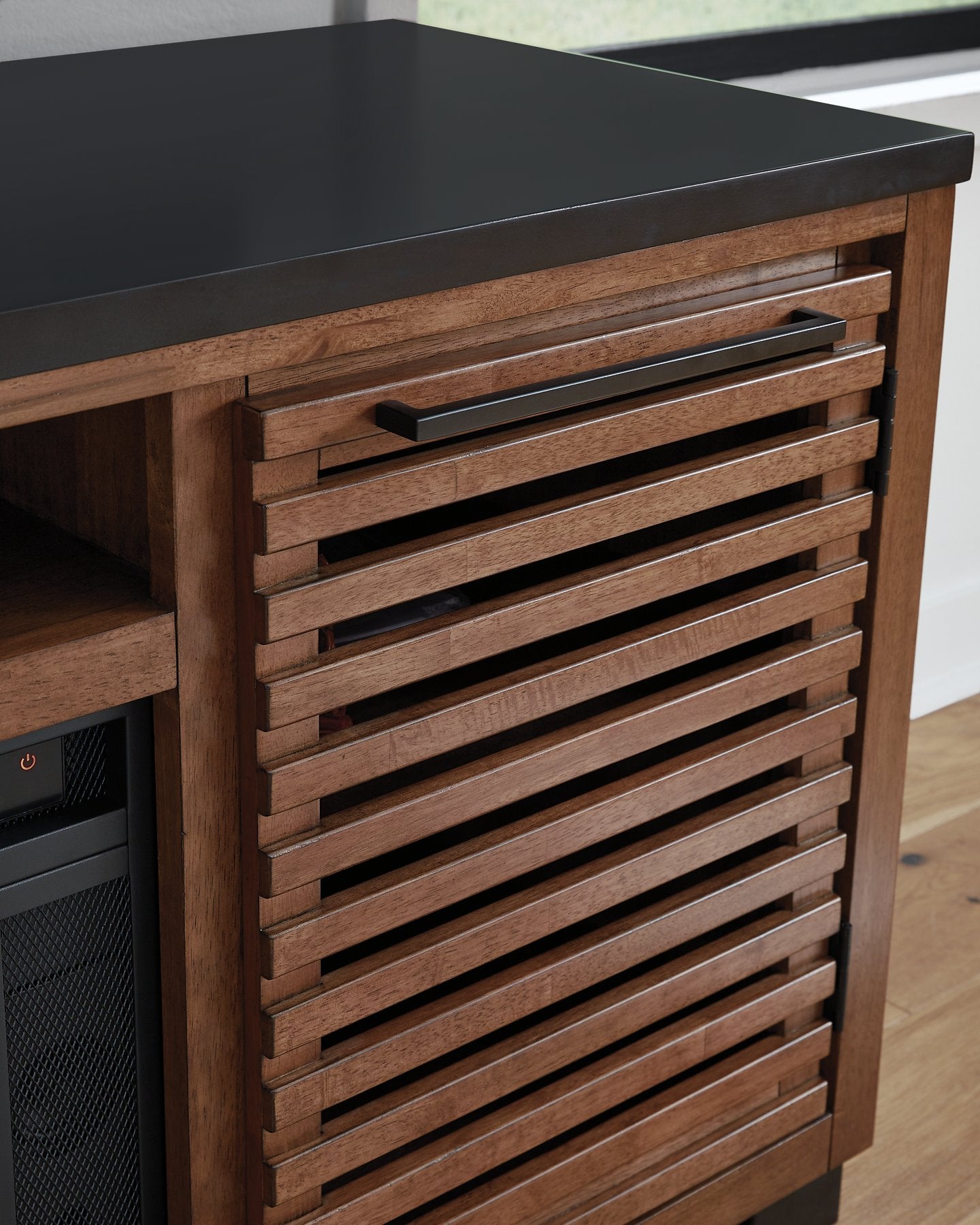 Kallari 84" TV Stand with Electric Fireplace - Luxury Home Furniture (MI)