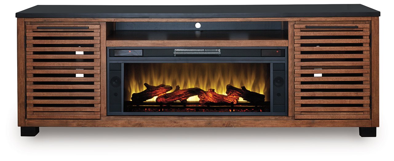 Kallari 84" TV Stand with Electric Fireplace - Luxury Home Furniture (MI)