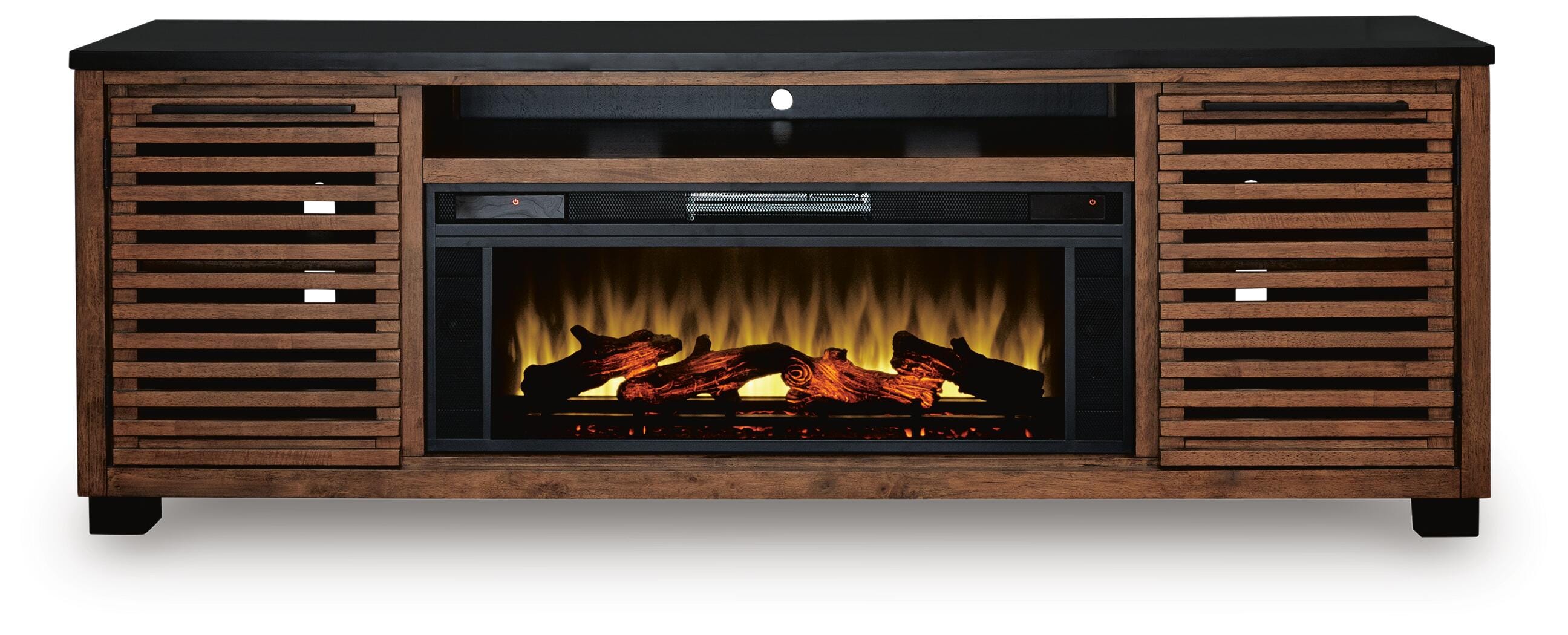 Kallari 84" TV Stand with Electric Fireplace - Luxury Home Furniture (MI)