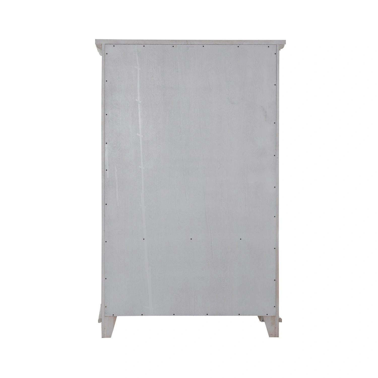 River Place Armoire in Riverstone White and Tobacco image