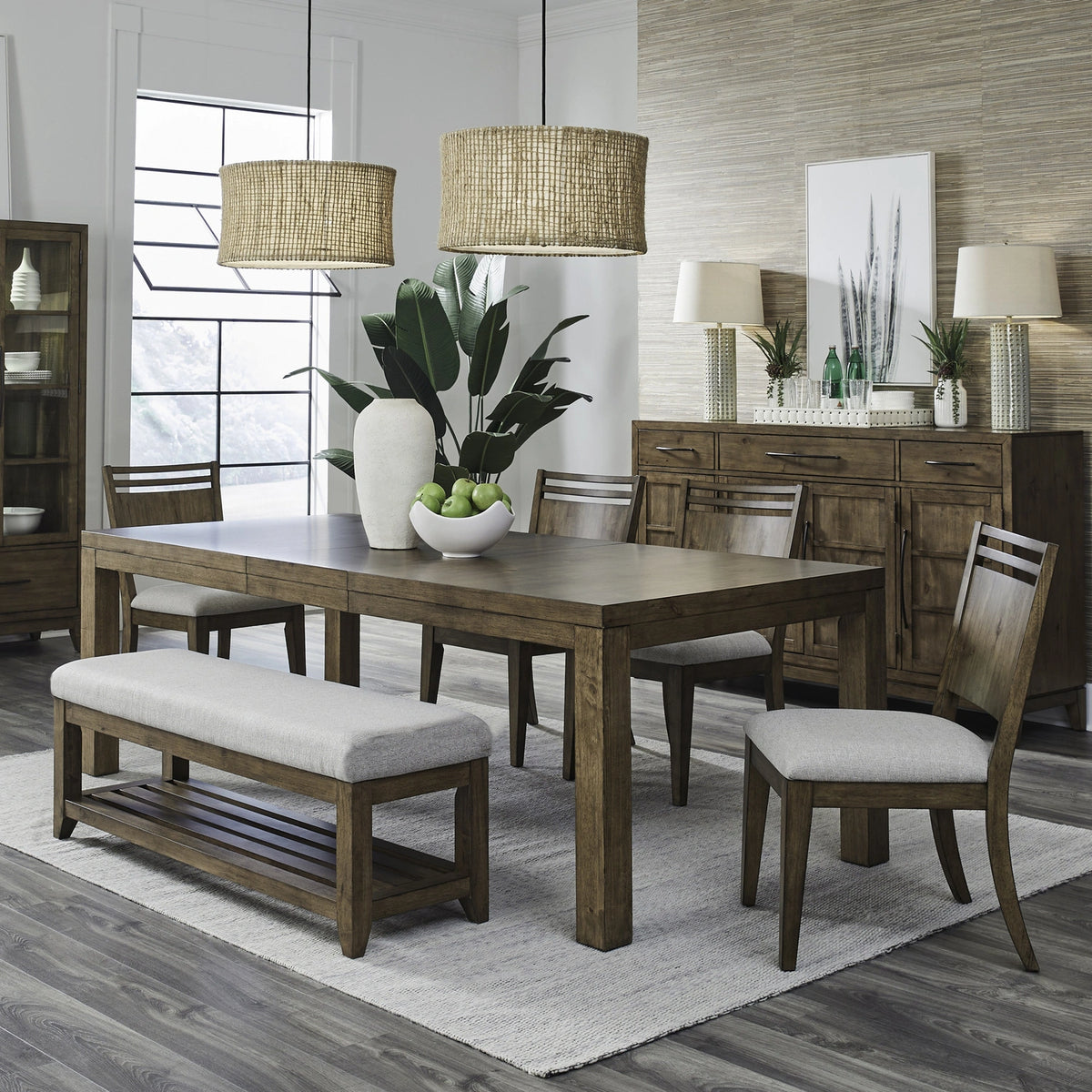 Shaker Lakes Opt 6 Piece Rectangular Table Set image