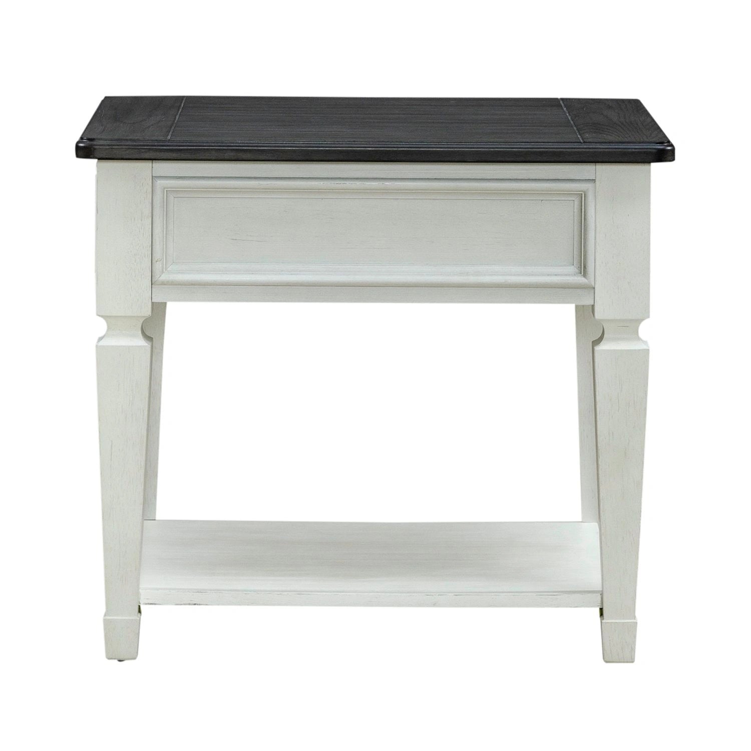 Allyson Park Drawer End Table in Wirebrushed White image