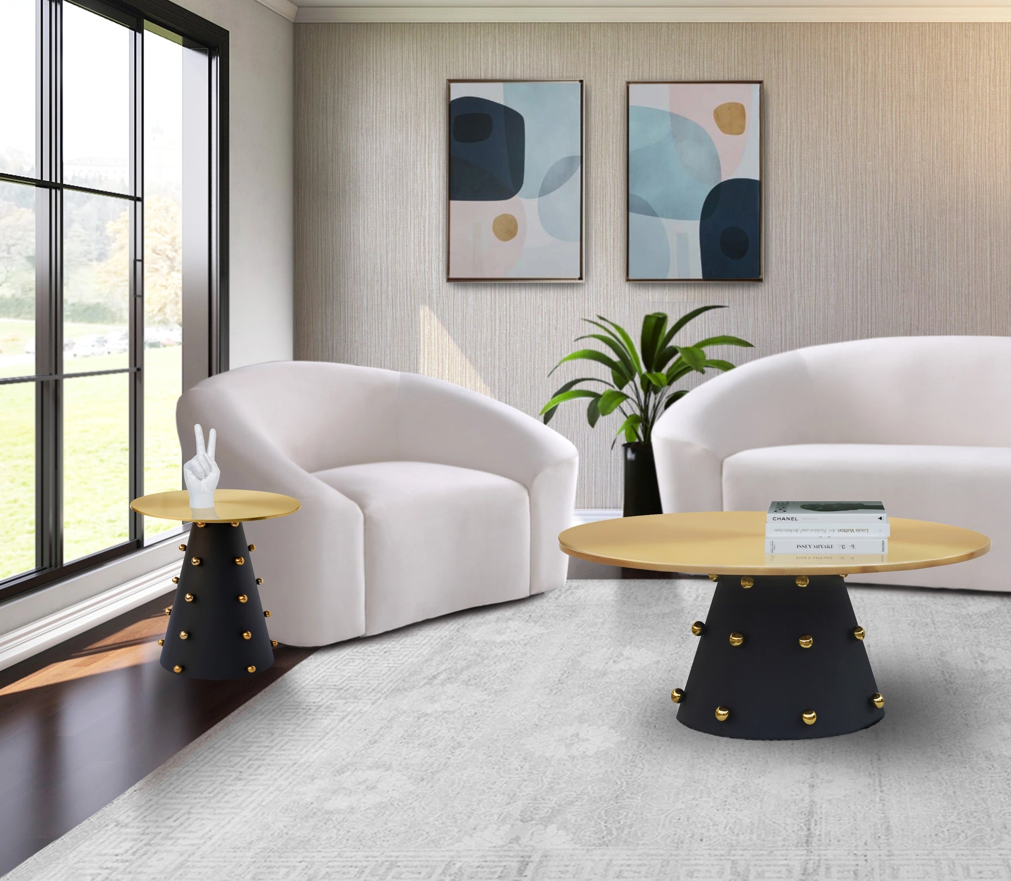 Raven Black / Gold Coffee Table