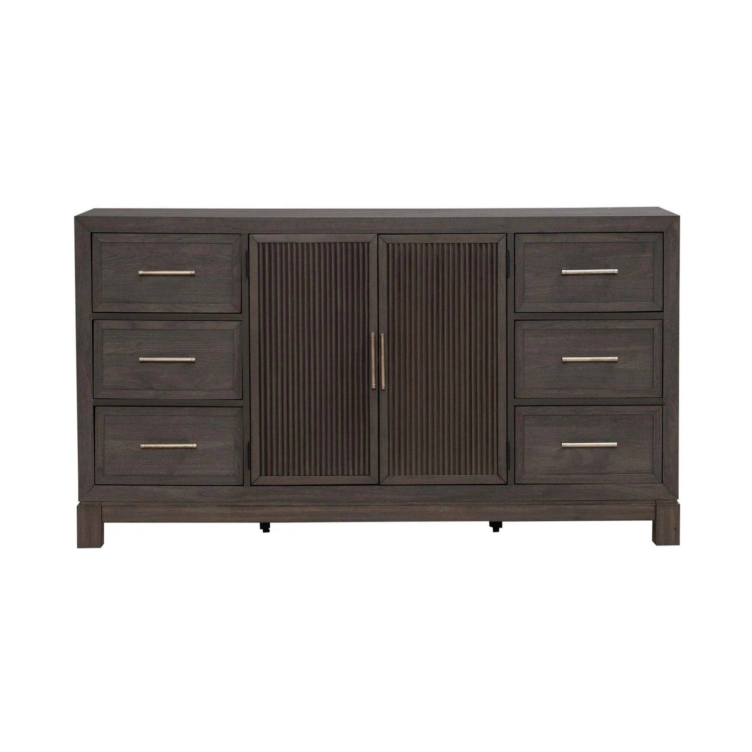 Modern Edge 2 Door 6 Drawer Dresser in Caffe image