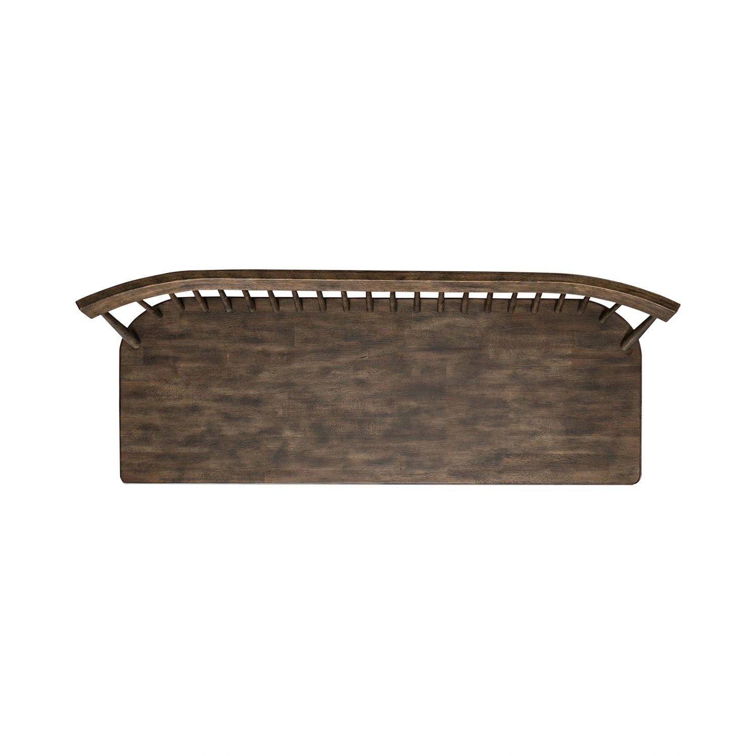 Midland Falls Spindle Back Bench in Rustic Brown image