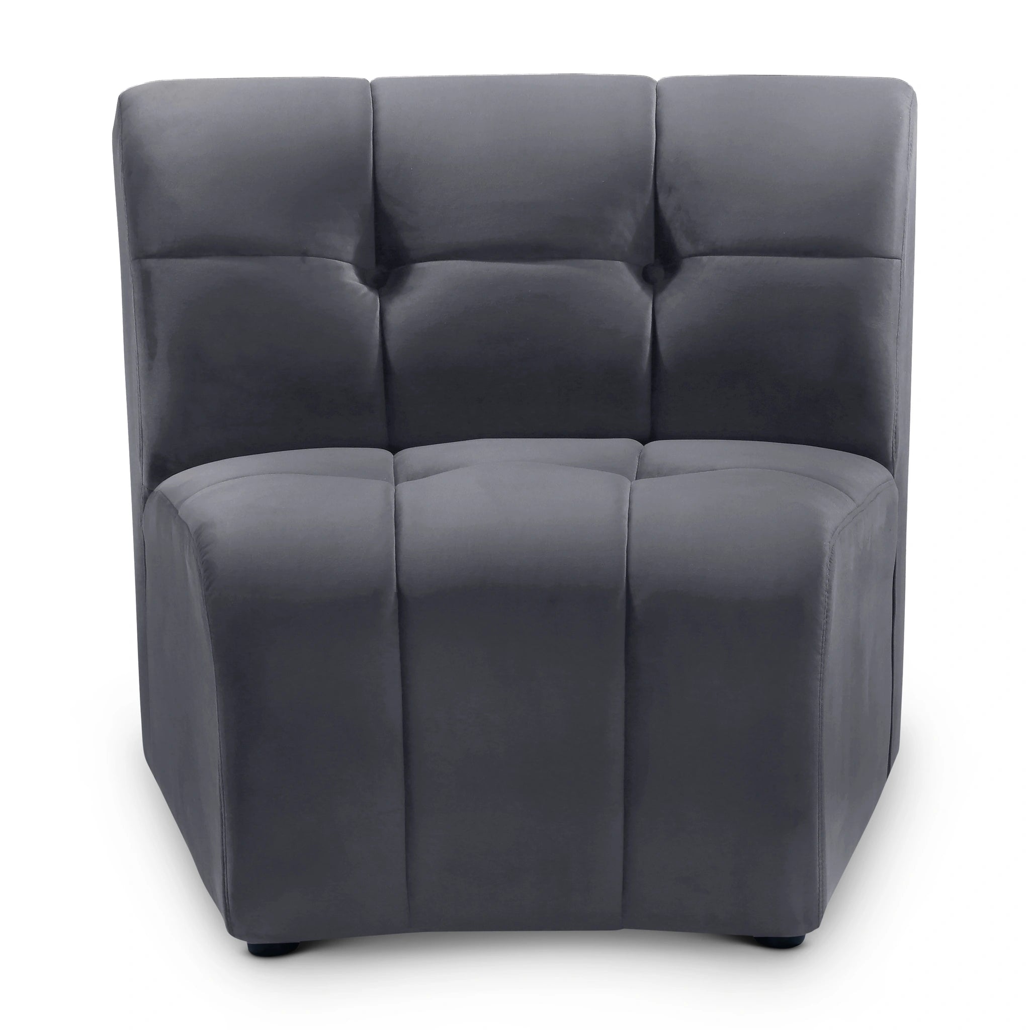 Limitless Grey Velvet Modular Chair