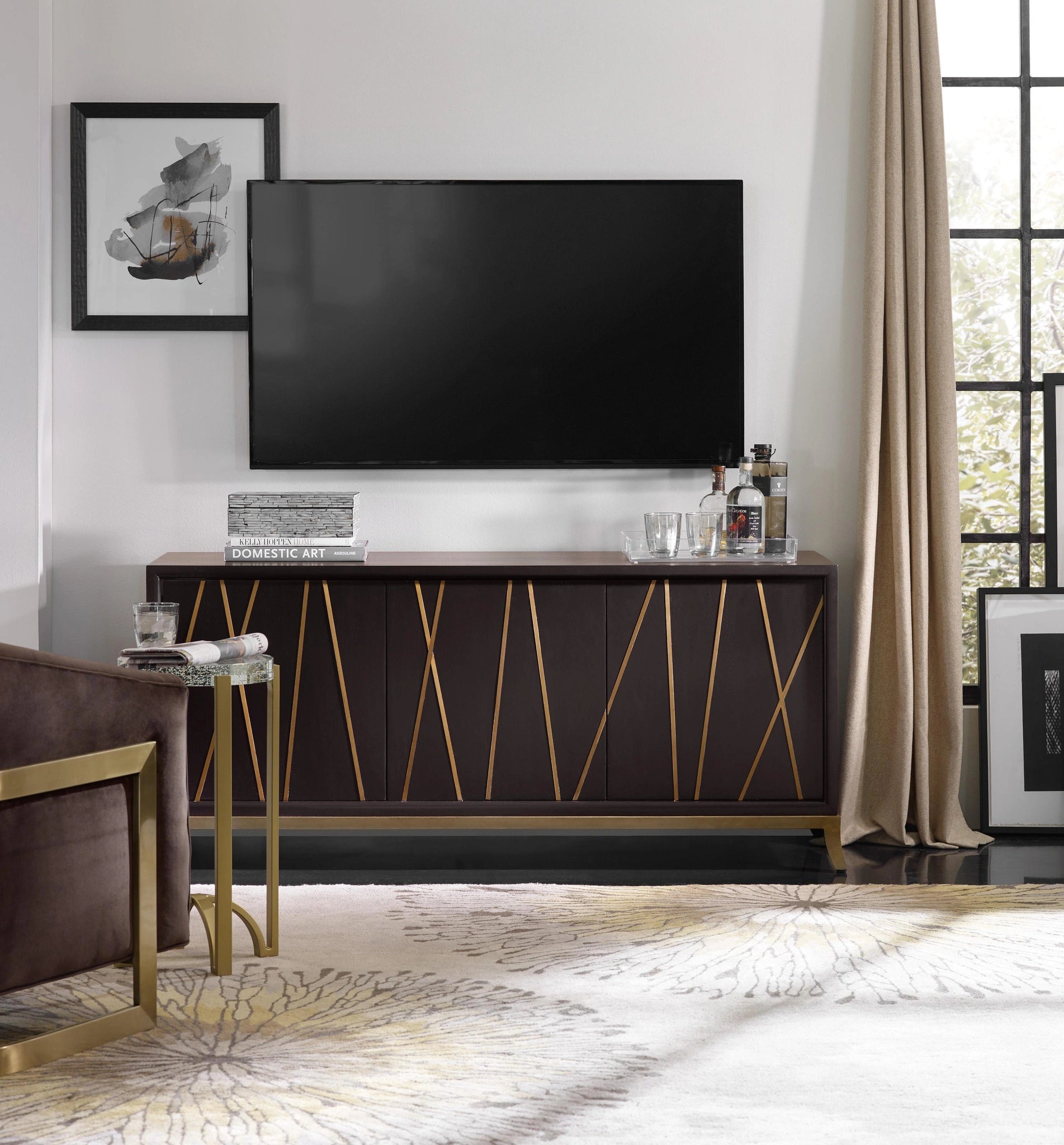 Entertainment Console 64in - 5518-55464-BLK