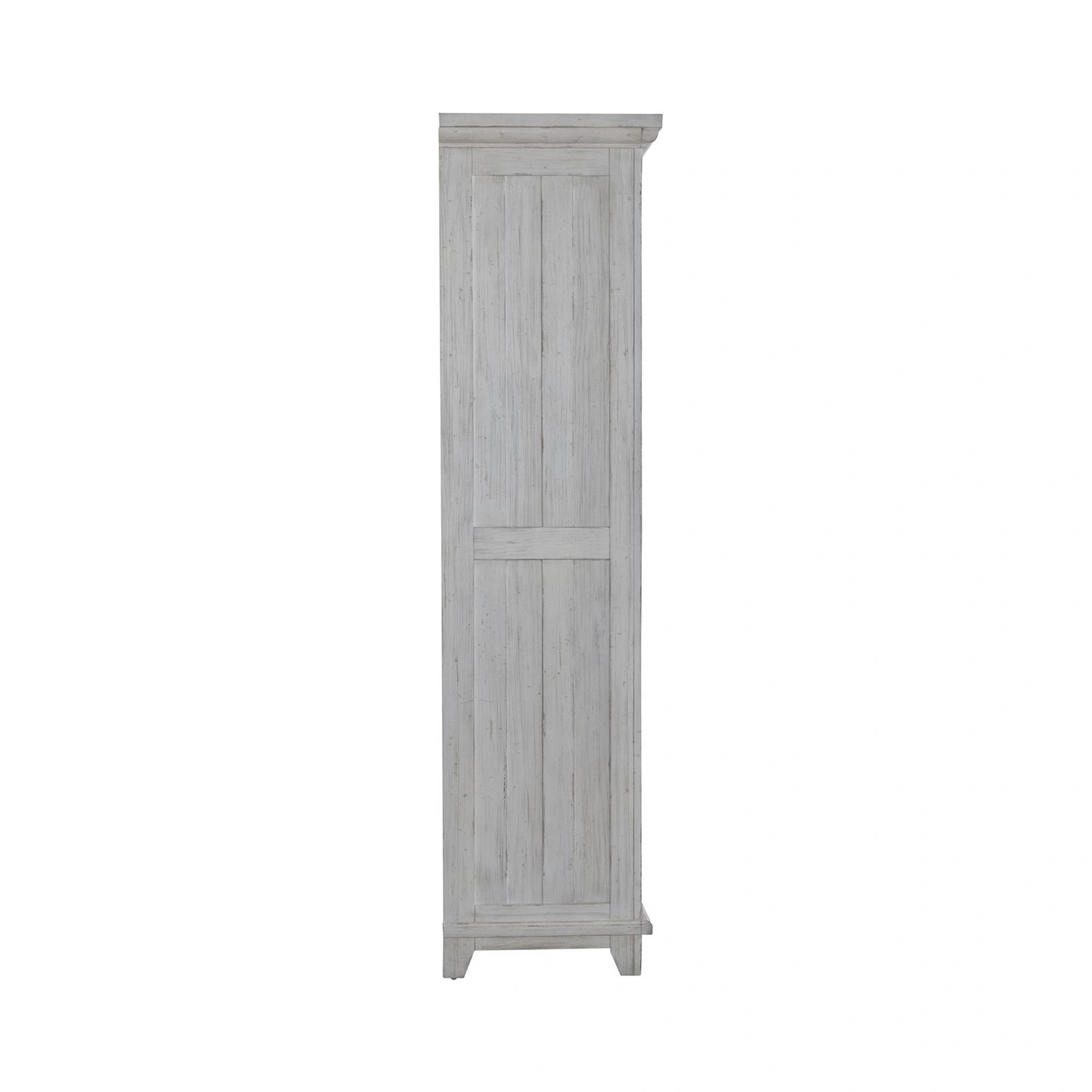 River Place Armoire in Riverstone White and Tobacco image