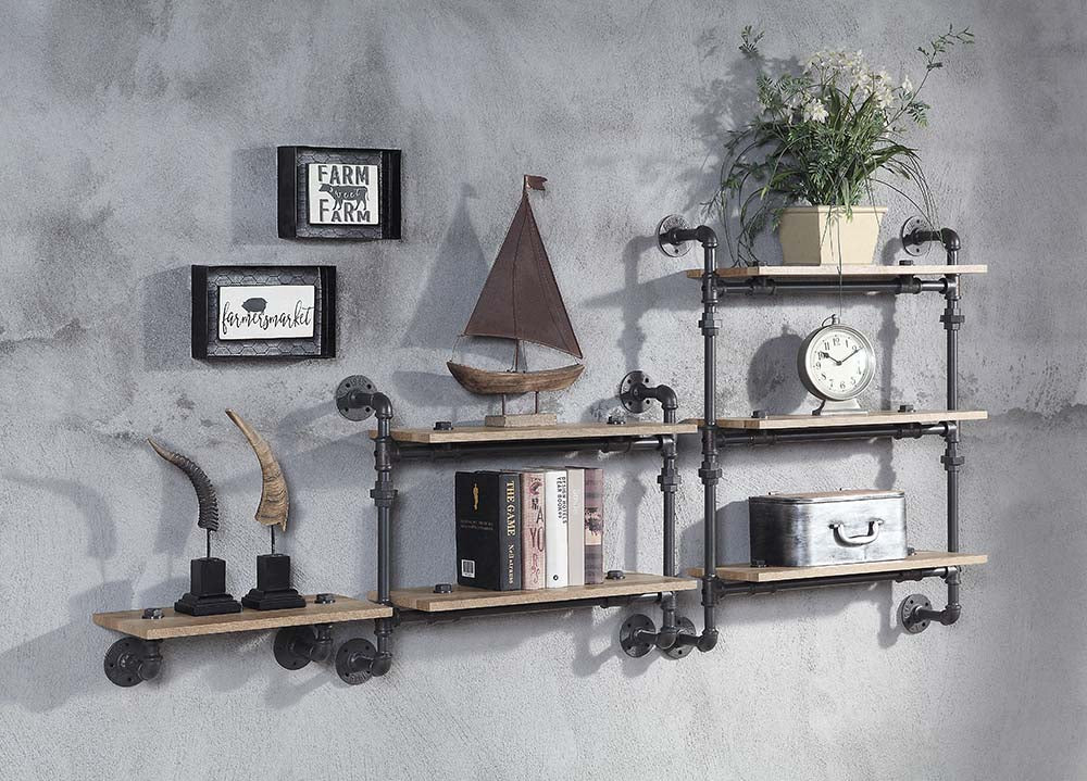 Wall Rack w/2 Shelves