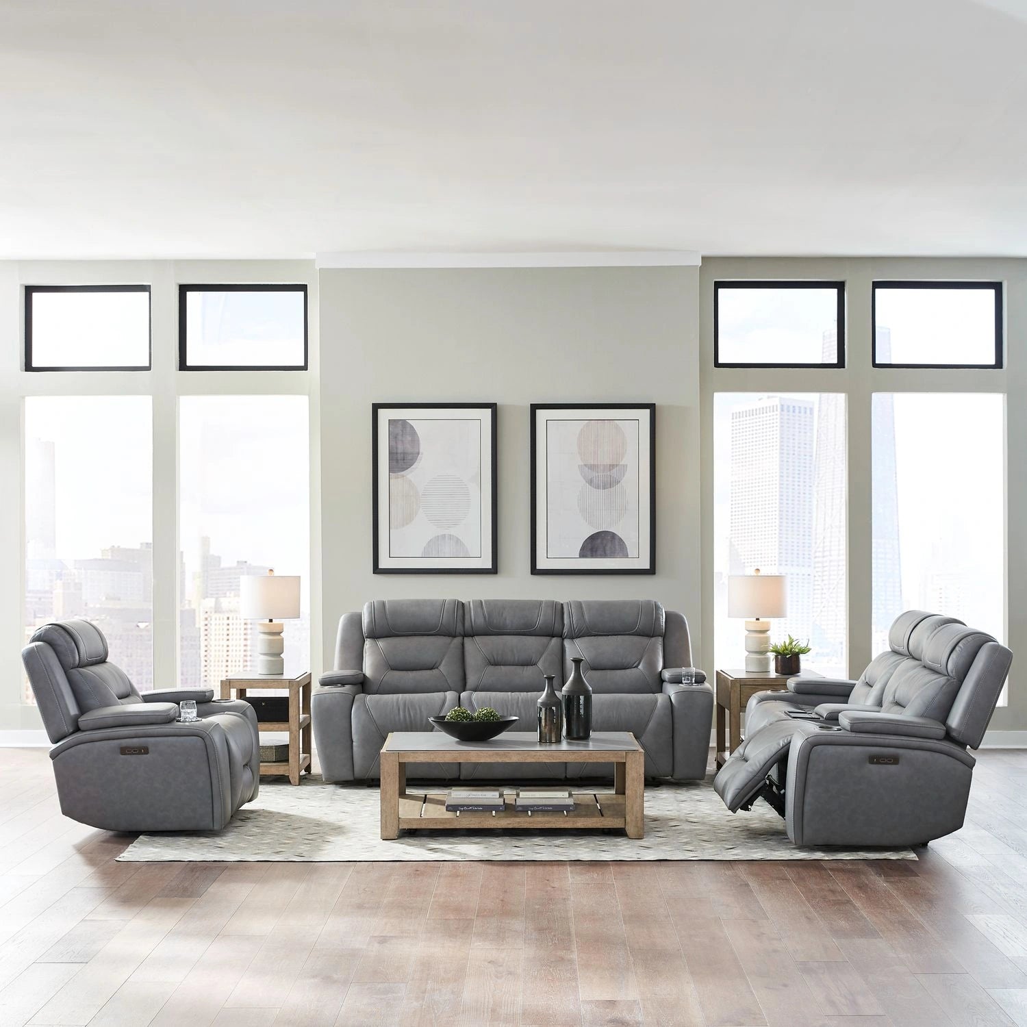 Chapman Sofa w/ Loveseat & Recliner image