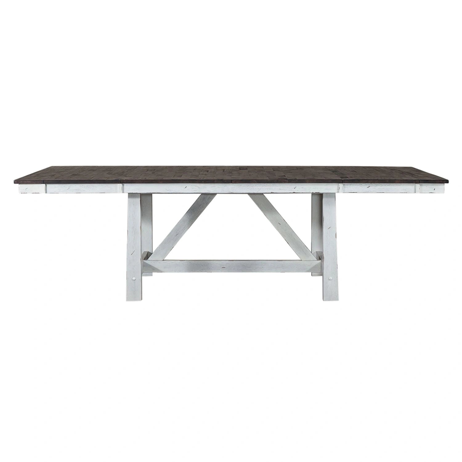 Farmhouse Trestle Table in White image