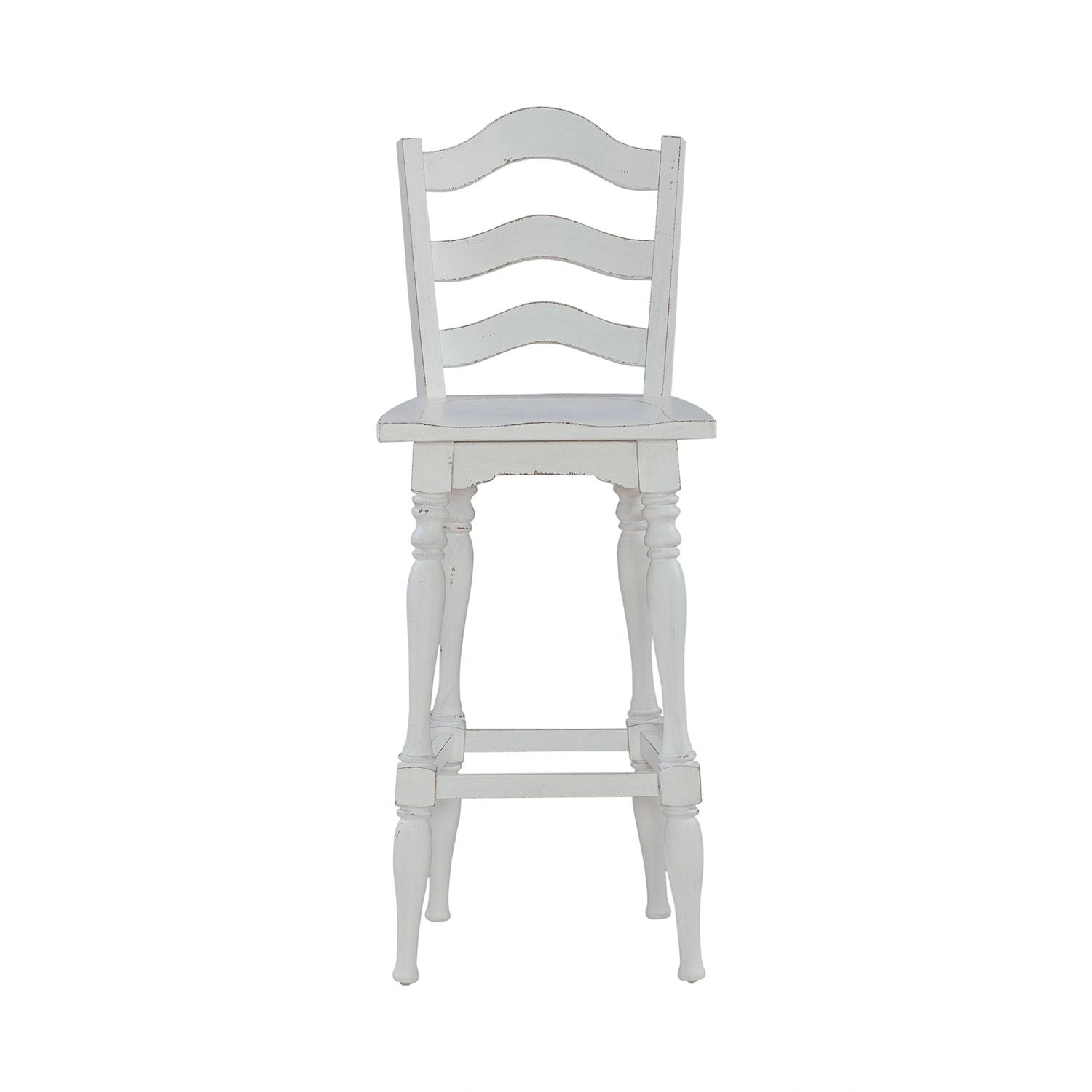 Magnolia Manor Ladderback Swivel Bar Stool image