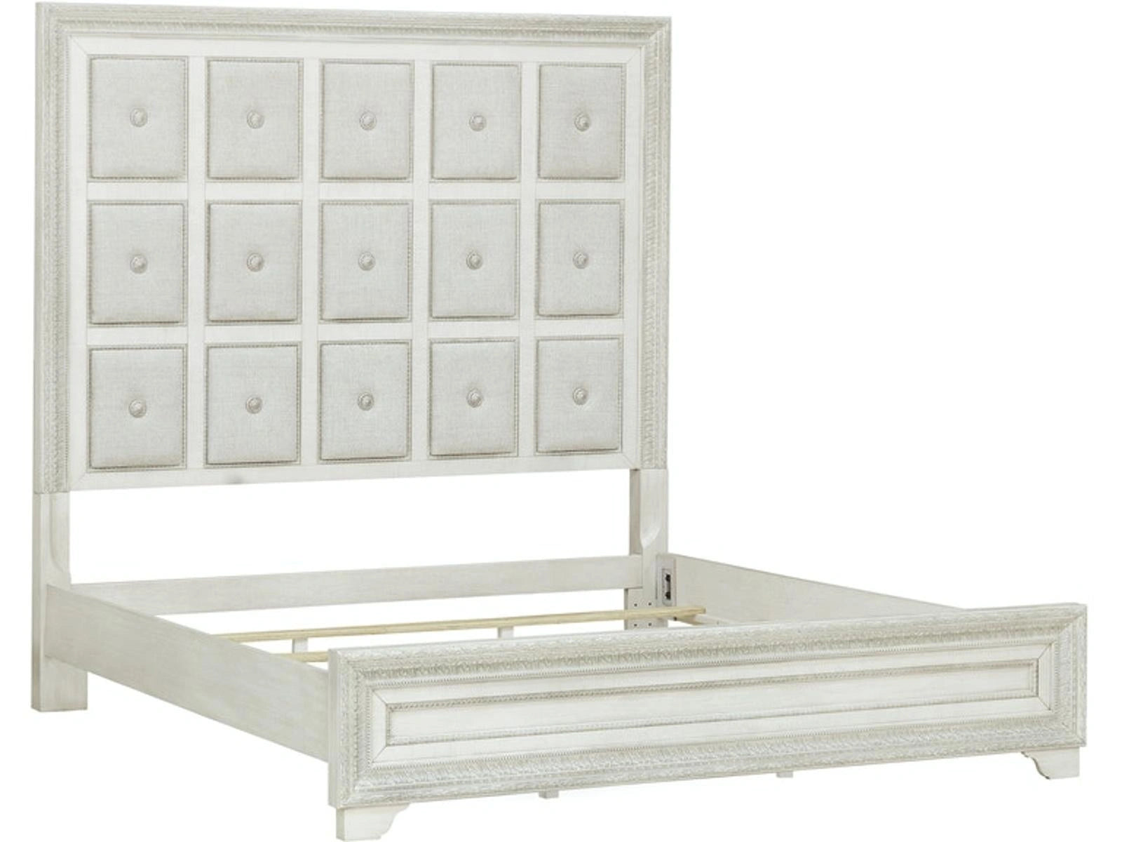 Pulaski Furniture Camila California King Upholstered Bed in Light Wood