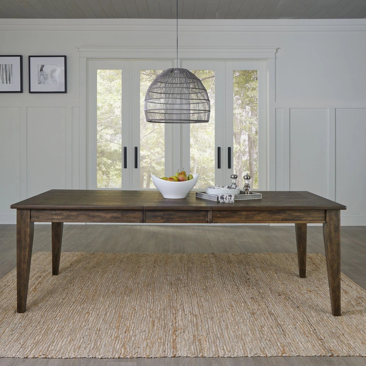 Midland Falls Rectangular Leg Table in ustic Brown image