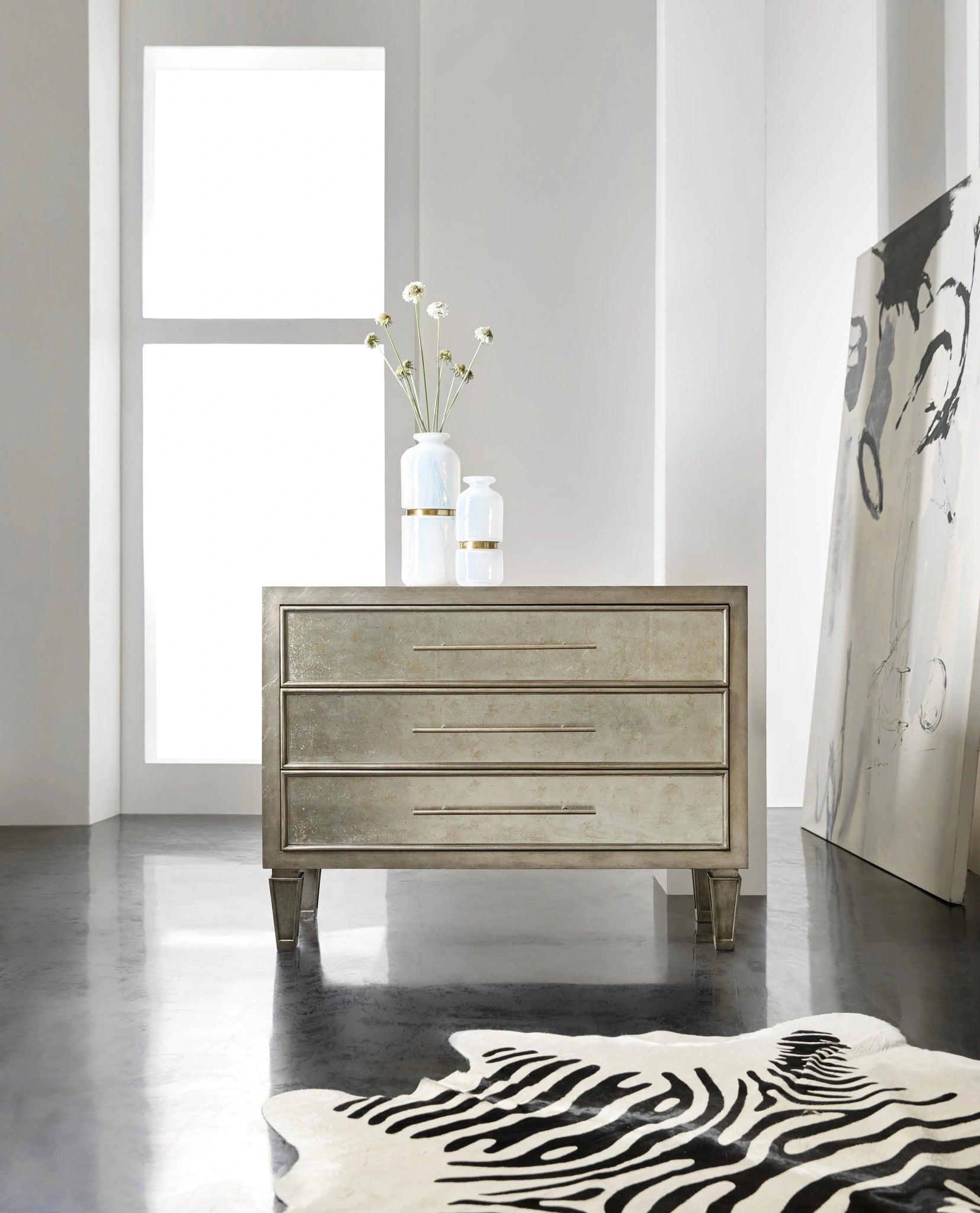Melange Tercia Three-Drawer Chest