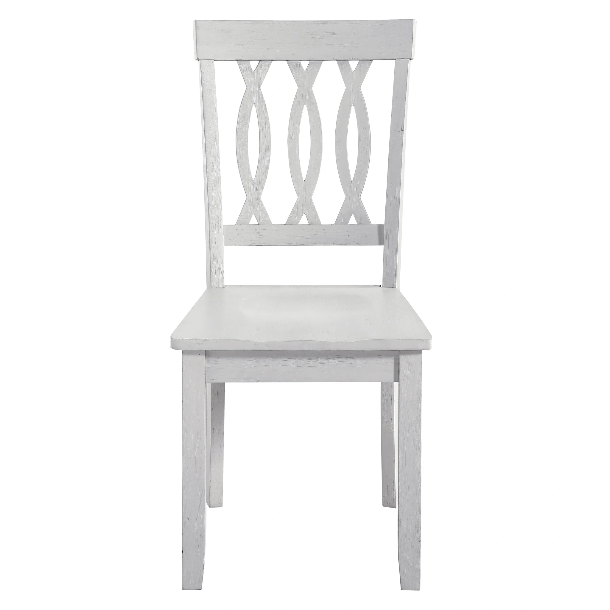 Steve Silver Naples Side Chair in Antiqued White (Set of 2)