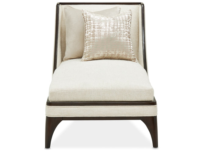 AICO Paris Chic Armless Chaise Cremini in Espresso - Luxury Home Furniture (MI)