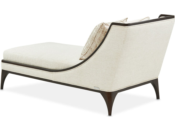 AICO Paris Chic Armless Chaise Cremini in Espresso - Luxury Home Furniture (MI)