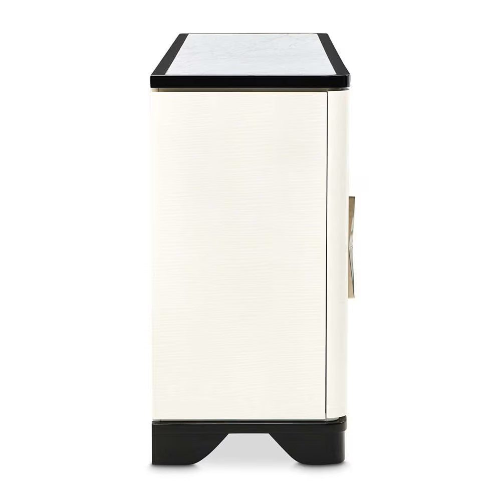 AICO Furniture Tuxedo Sideboard in Piano Keyboard - Luxury Home Furniture (MI)