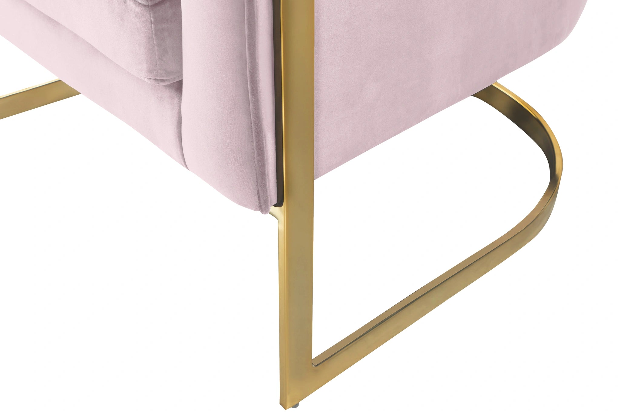Carter Pink Velvet Accent Chair
