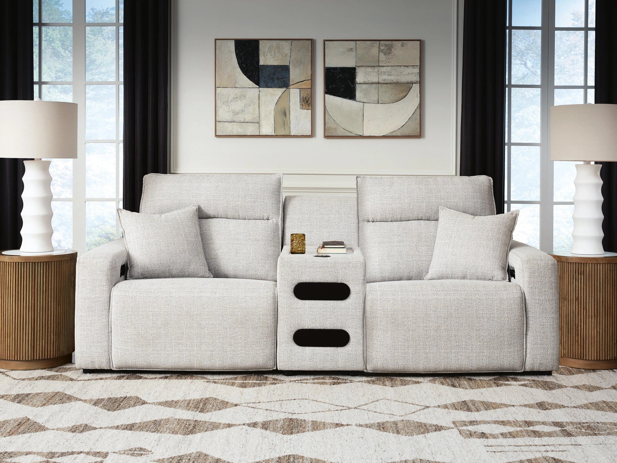 Modmax II Power Reclining Sectional with Audio Console