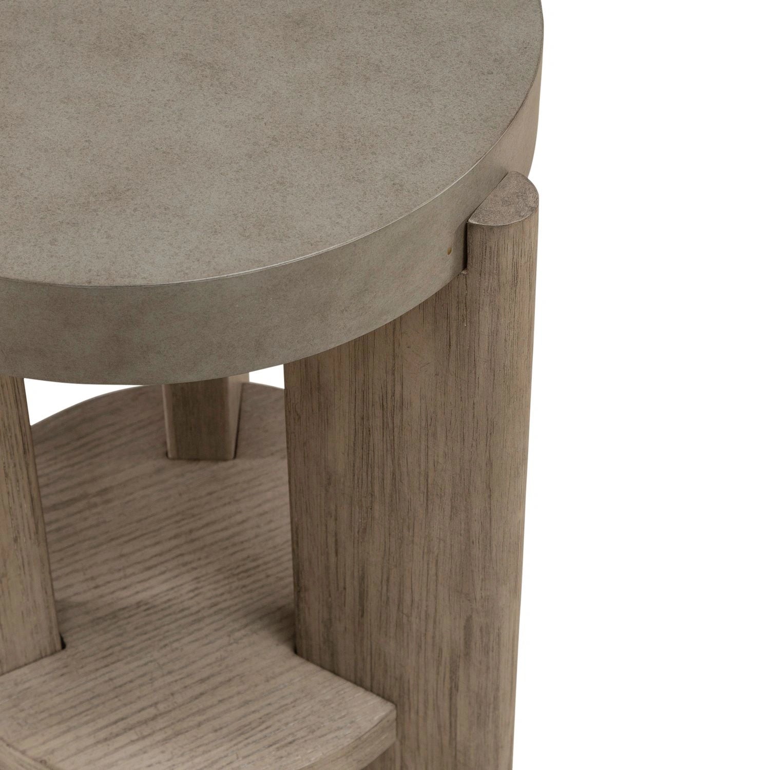 Affinity Chairside Table in Dusty Taupe with Concrete Top image