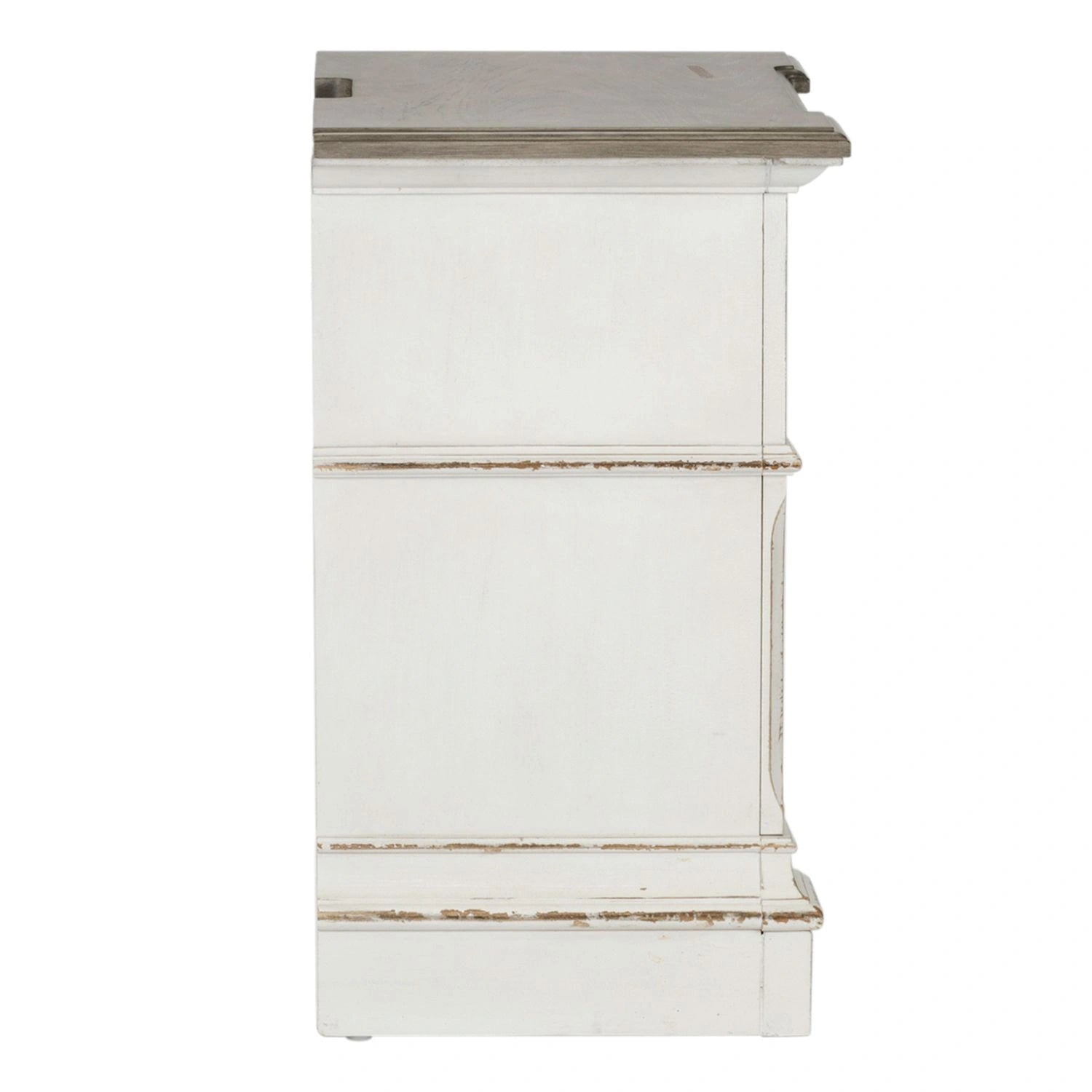 Abbey Park Drawer Nightstand in Antique White image
