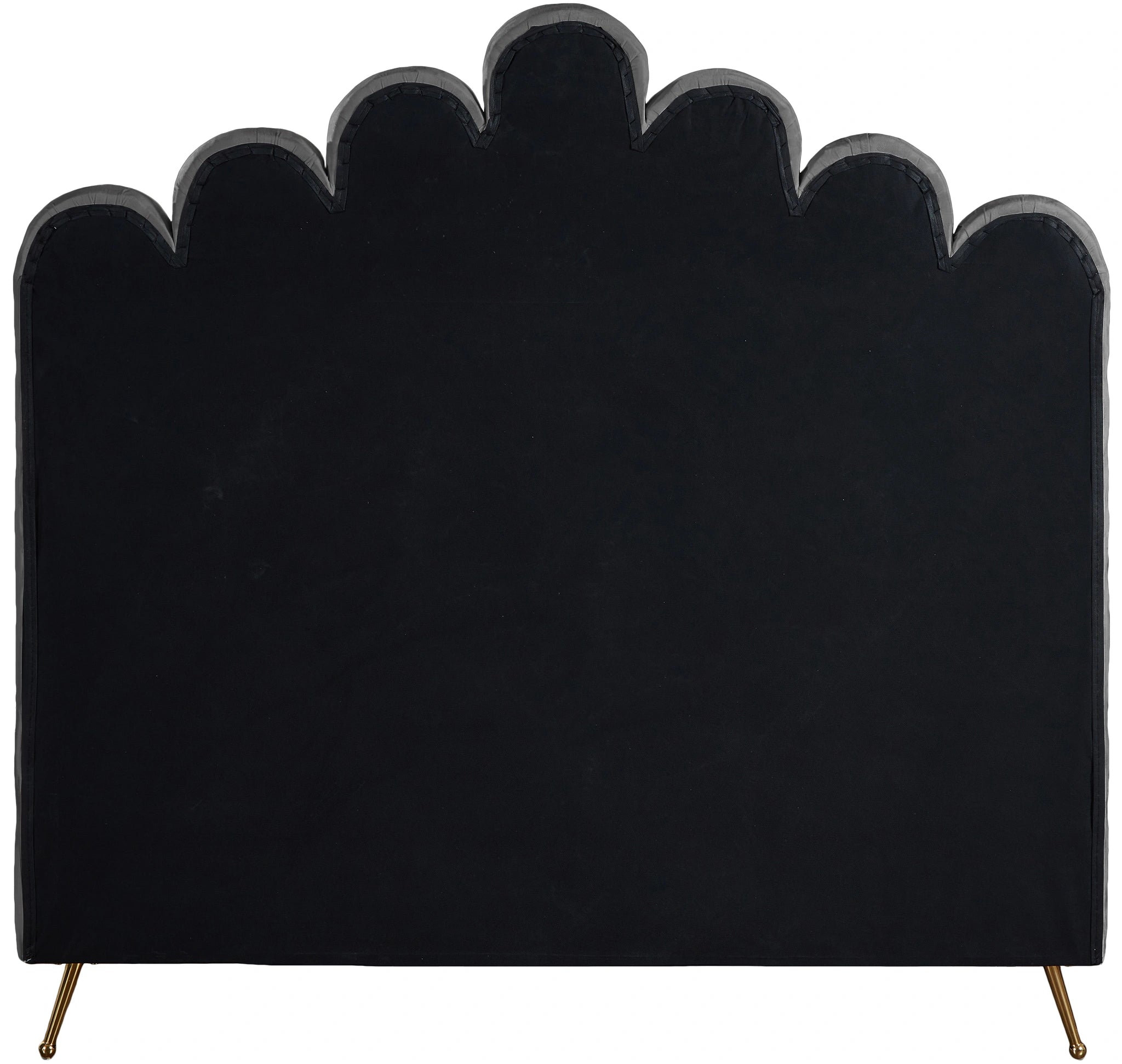 Lily Grey Velvet Full Bed