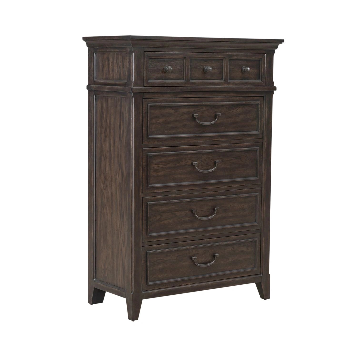 Paradise Valley 5 Drawer Chest in Saddle Brown image