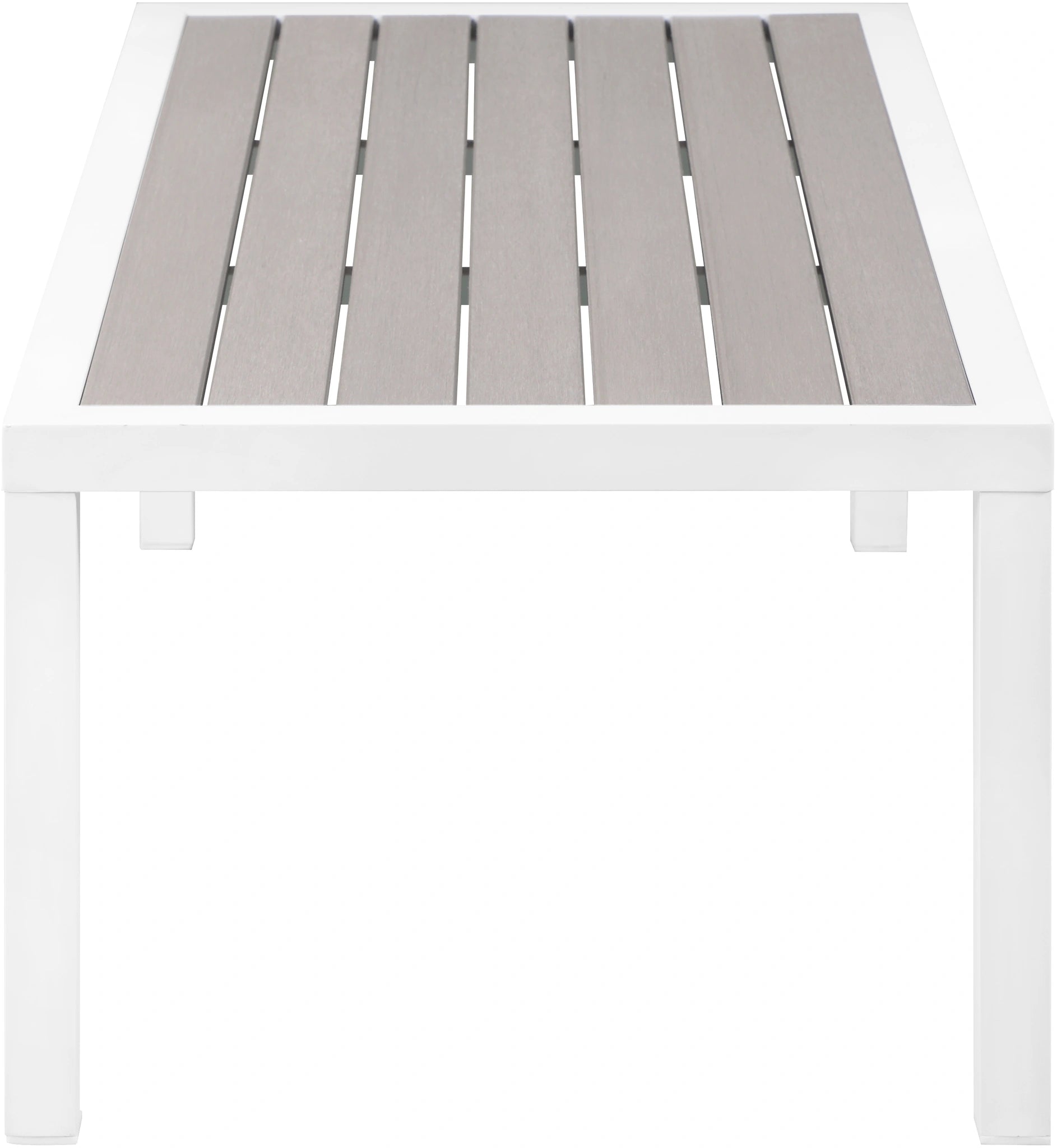 Nizuc Grey manufactured wood Outdoor Patio Aluminum Coffee Table