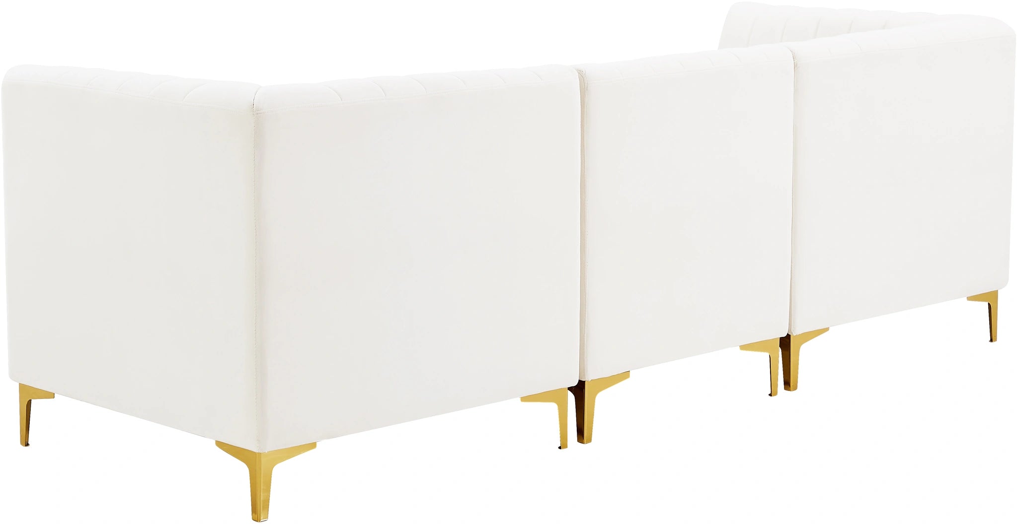 Alina Cream Velvet Modular Sofa