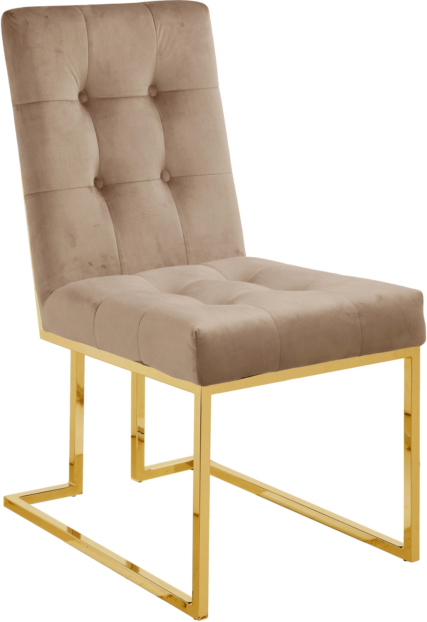 Pierre Beige Velvet Dining Chair