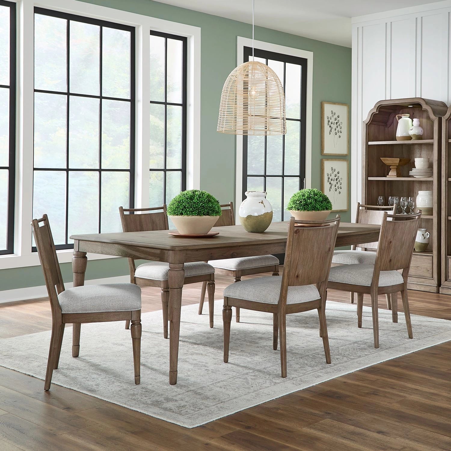 Hickory Grove 7 Piece Rectangular Table Set image