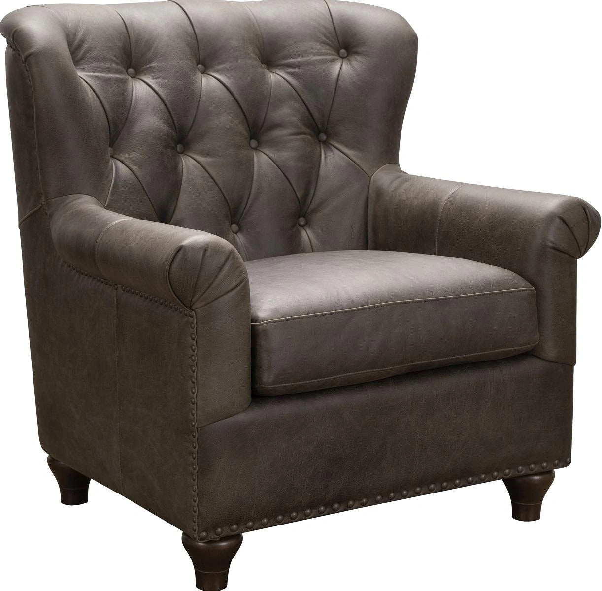 Pulaski Charlie Leather Chair in Heritage Brown