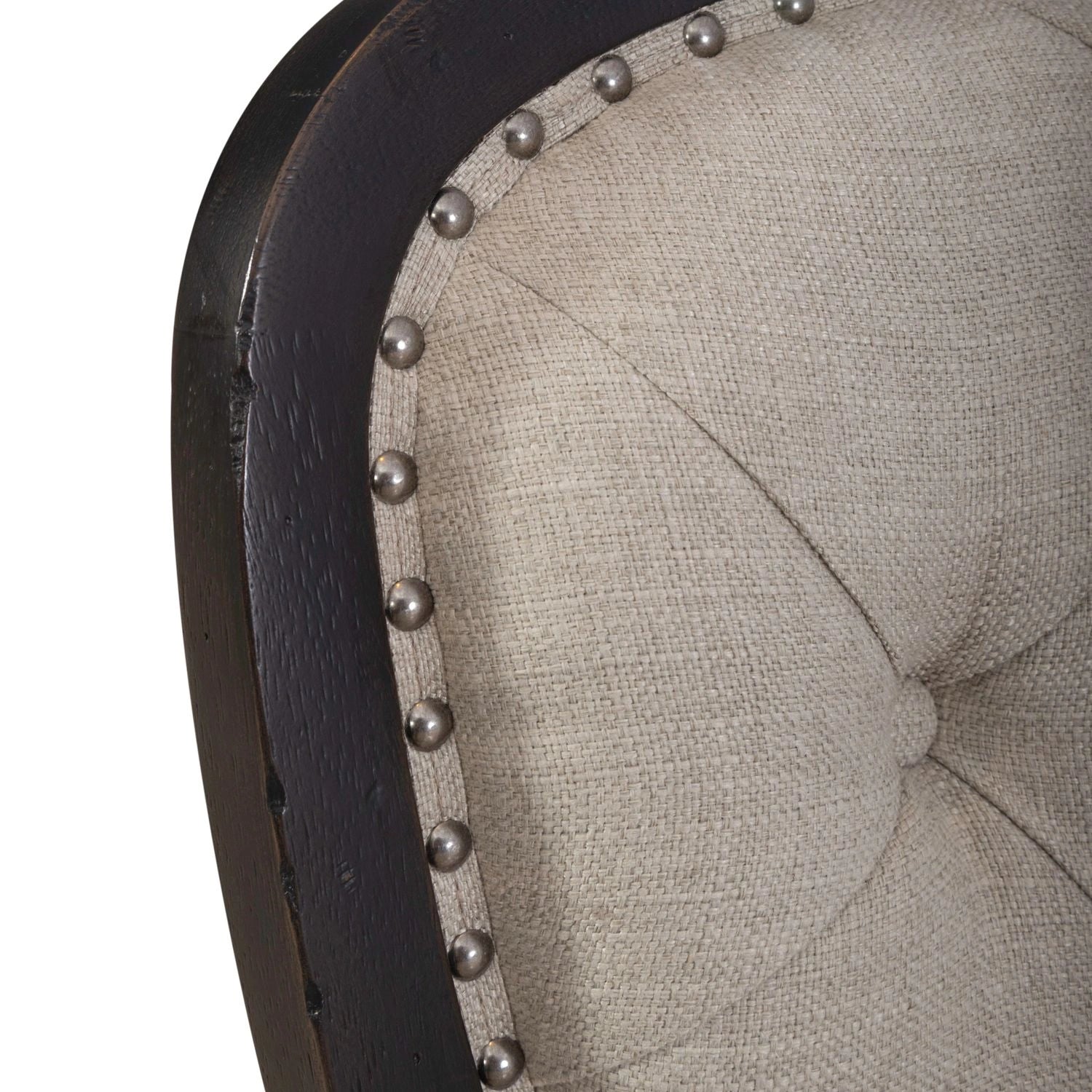 Americana Farmhouse Uph Tufted Back Side Chair - Black image